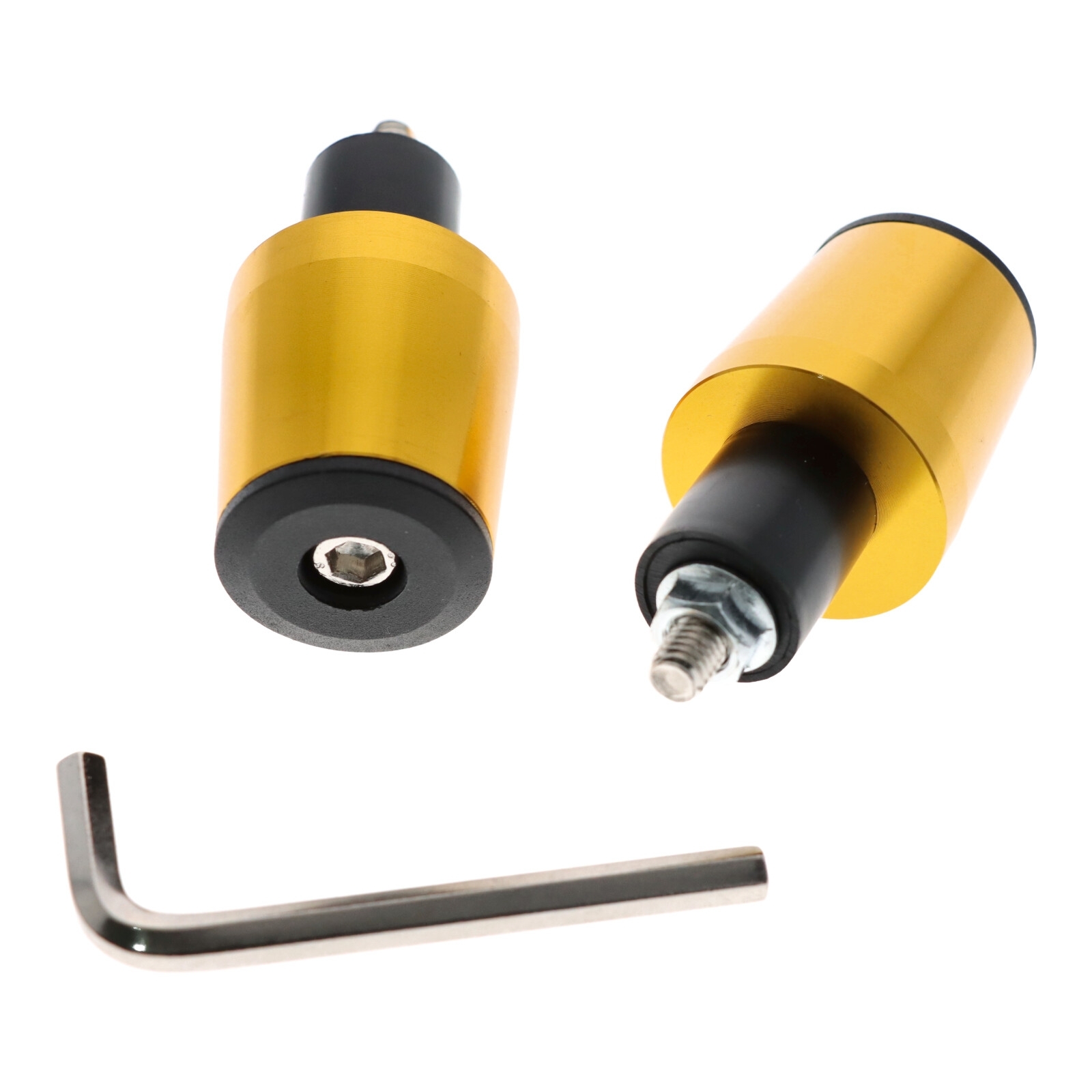 Motorrad Lenkerenden / Lenkergewichte 160g gold Vibrationsdämpfer