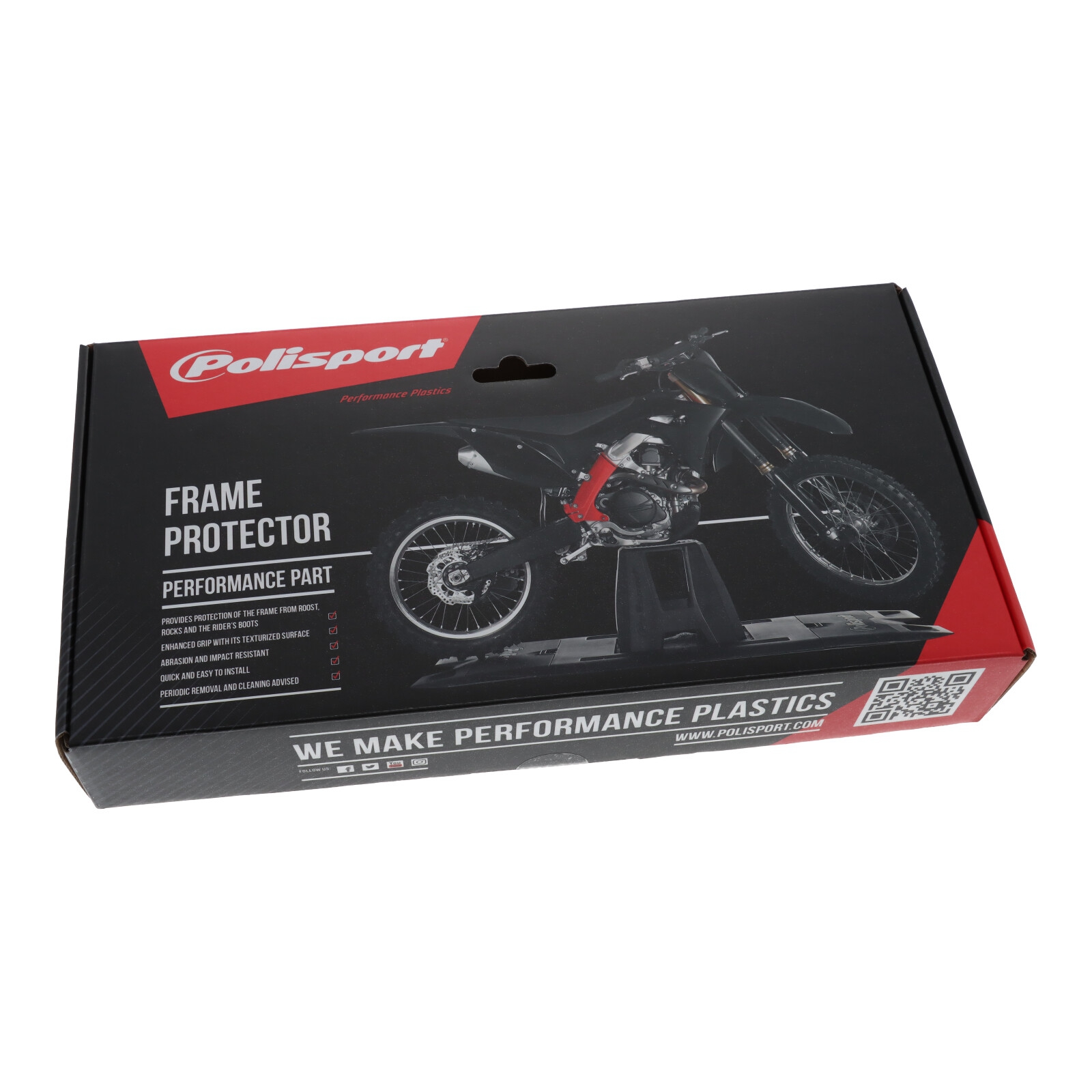 Polisport 8466700001 Rahmenprotektor Satz schwarz für Yamaha YZ125  YZ250 2005-2017