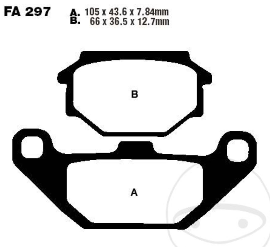 EBC Bremsbeläge FA297 für SYM Husky 125 Husky 125 1999 2005