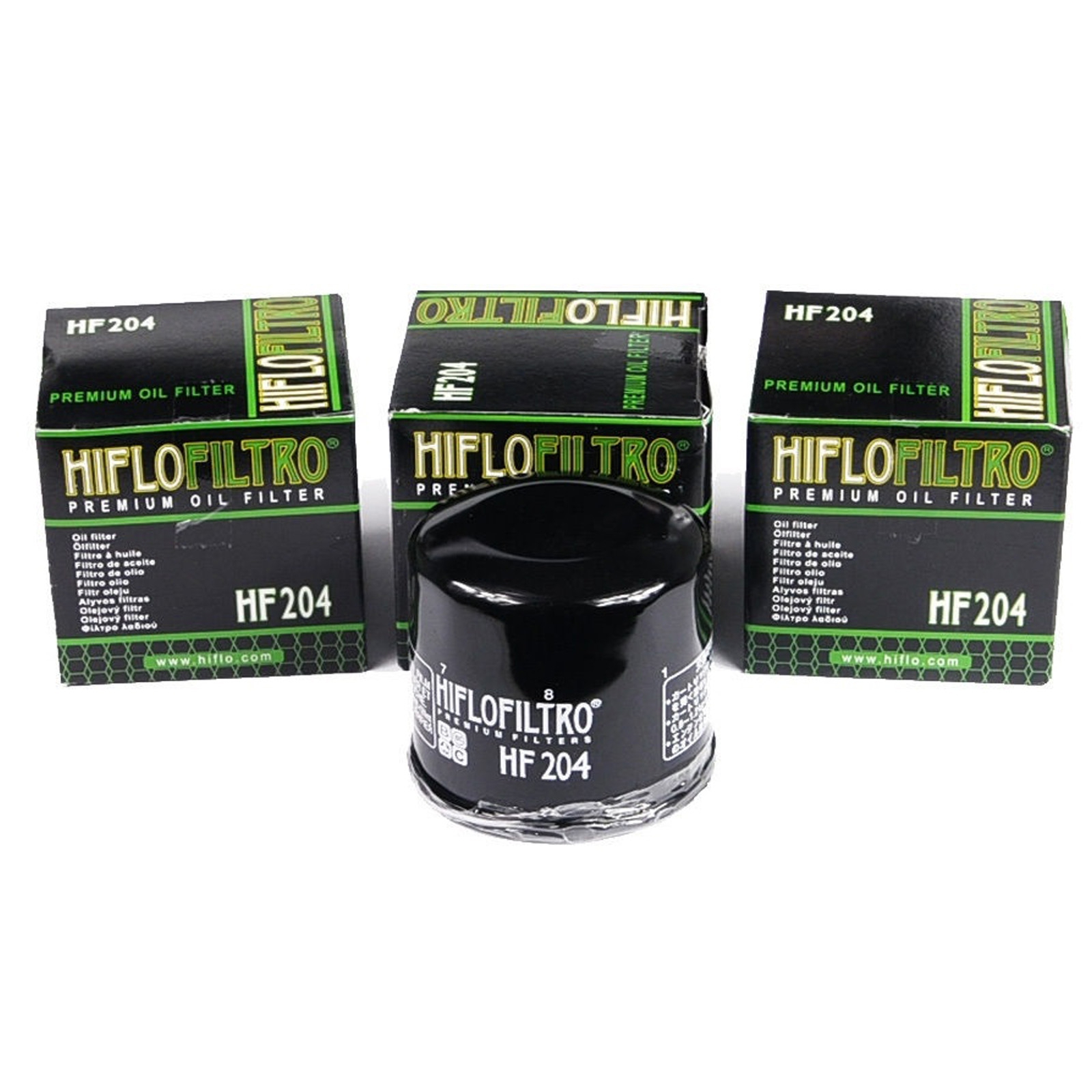 3x Hiflo HF204 Ölfilter für Honda Kawasaki Triumph Yamaha Arctic Cat MV Augusta