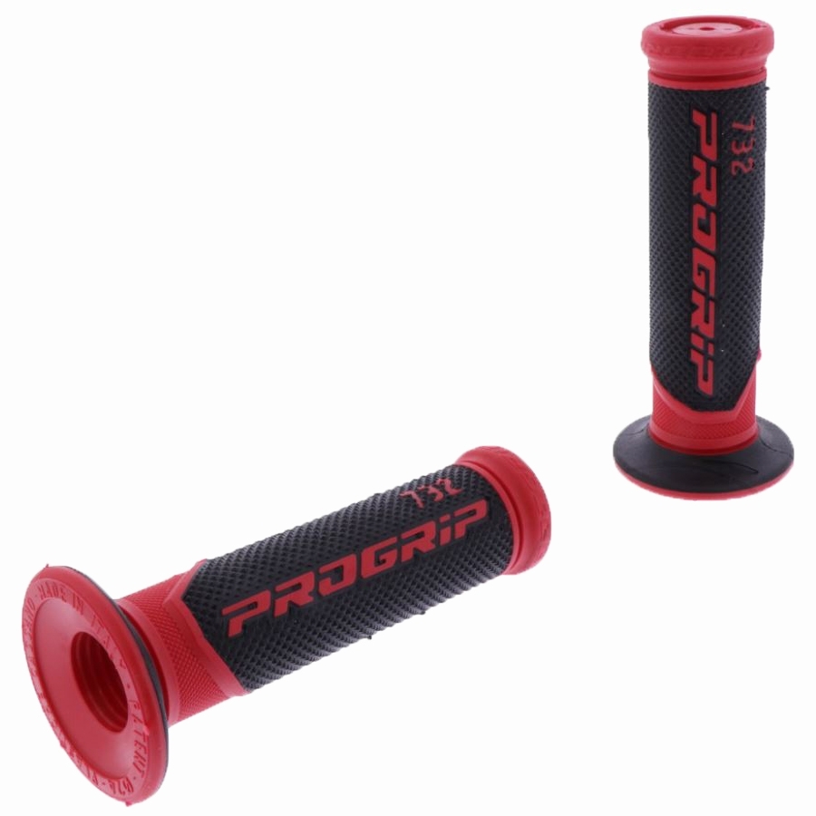 Progrip Enduro Motocross Lenkergriffe Griffgummis 732.02 schwarz / rot