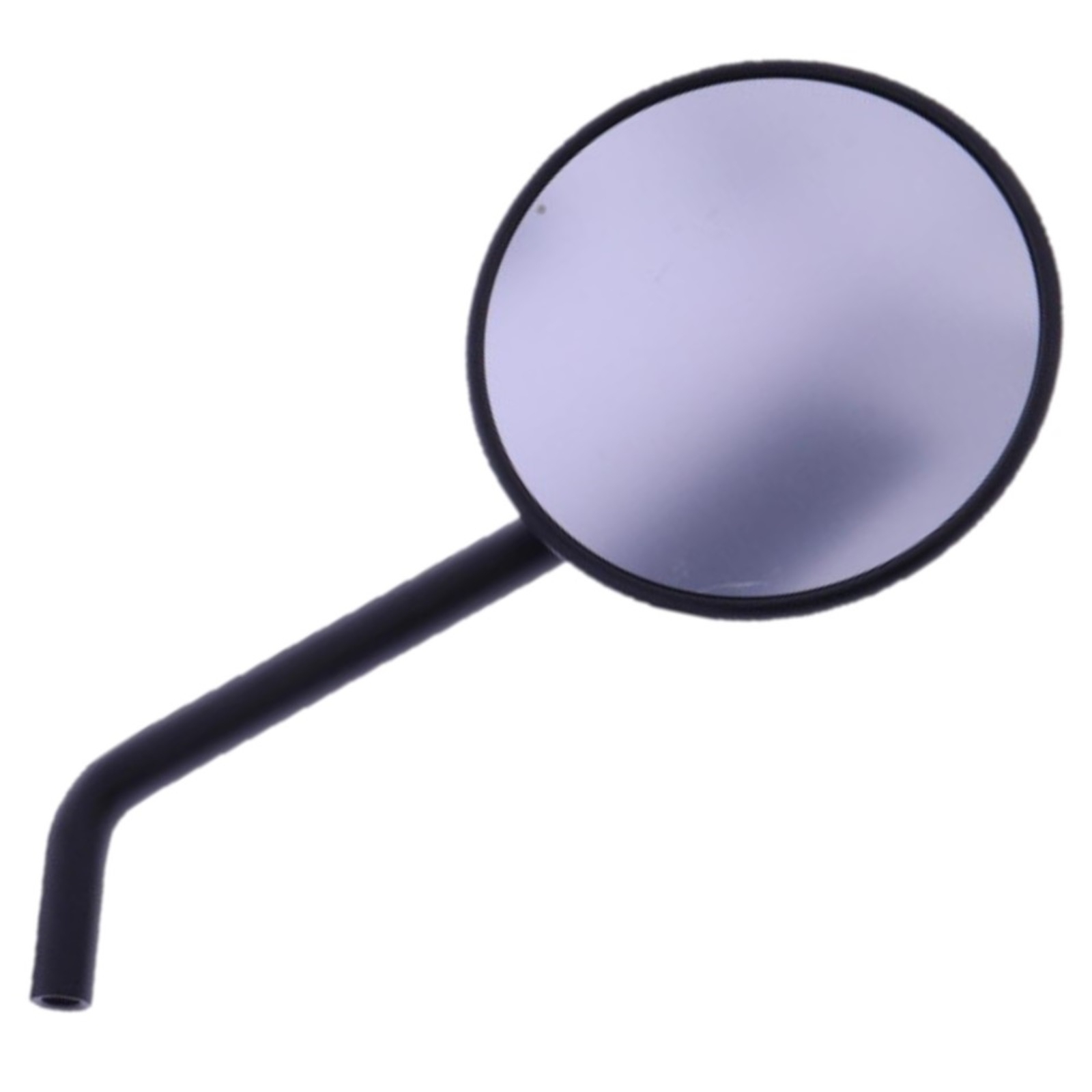 Spiegelpaar universell für viele Fahrzeuge aus Kunststoff in schwarz mit M10 Linksgewinde Beidseitig montierbar