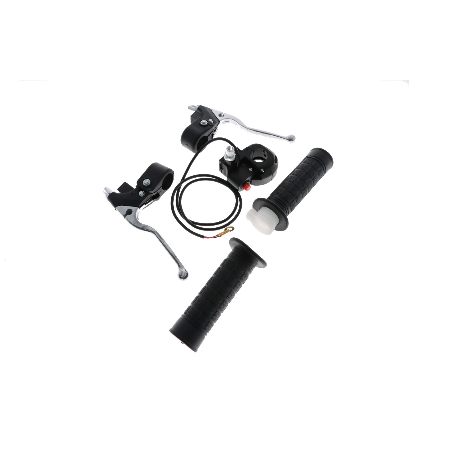 Drehgriff Satz Gasgriff für Dirt Bike QUAD ATV Pocket Bike Bremshebel Griffgummis Gaszug