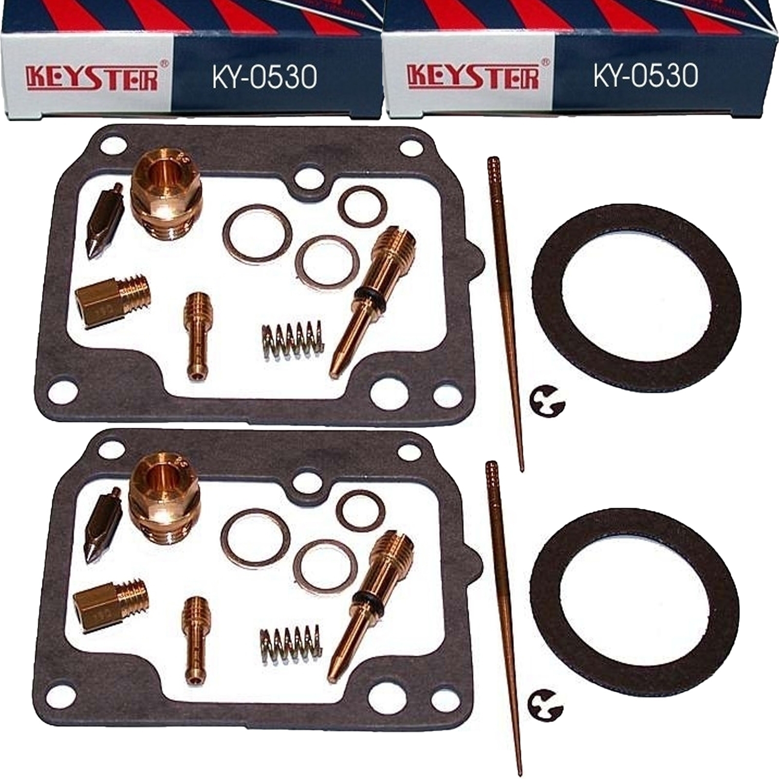 2x Keyster KY-0530 Vergaser Reparatursatz für Yamaha RD400 1A3 1976 - 1977
