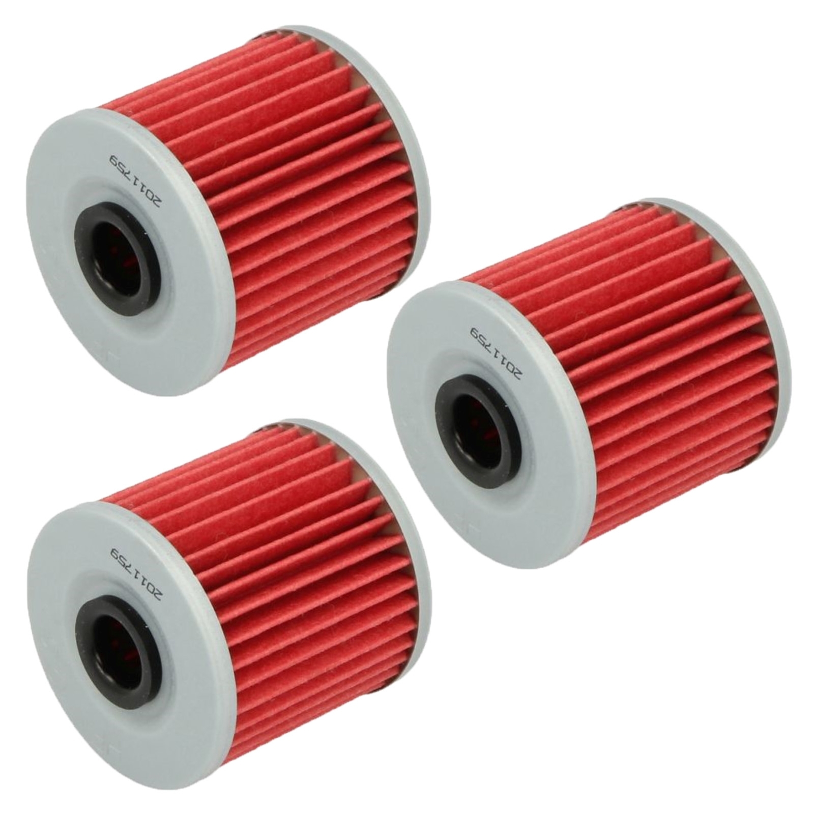 3x Hiflo HF123 Ölfilter für Kawasaki KLR KLX 250 600 KFX 250 Mojave KLF 300 Bayou Z250