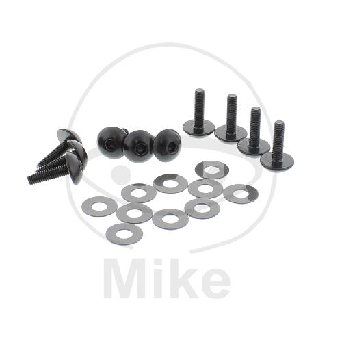 Pro Bolt Linsenschrauben-Satz M4 x 0.7mm 15mm schwarz
