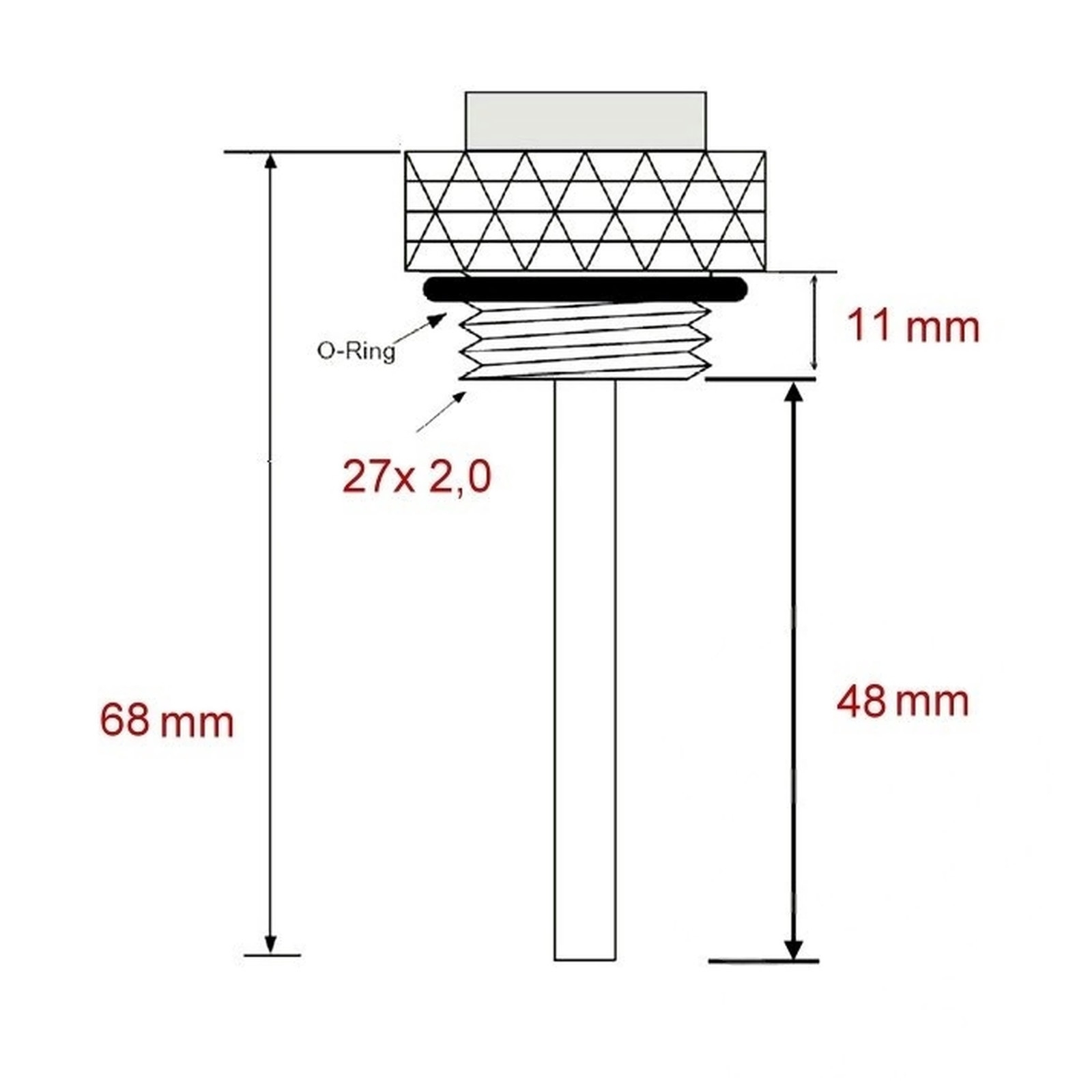 Öltemperatur Ölthermometer für BMW K75 K100 K1100 RS LT Kawasaki KE125A