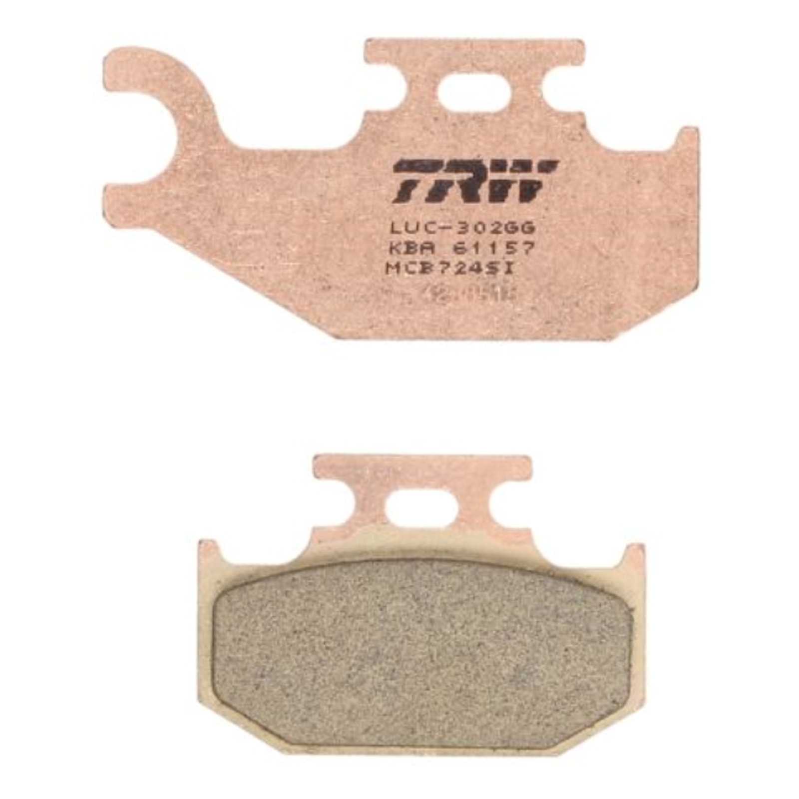 TRW MCB724SI Sintermetall Bremsbeläge hinten für Bombardier CAN-AM Yamaha YFM450 Grizzly Wolverine