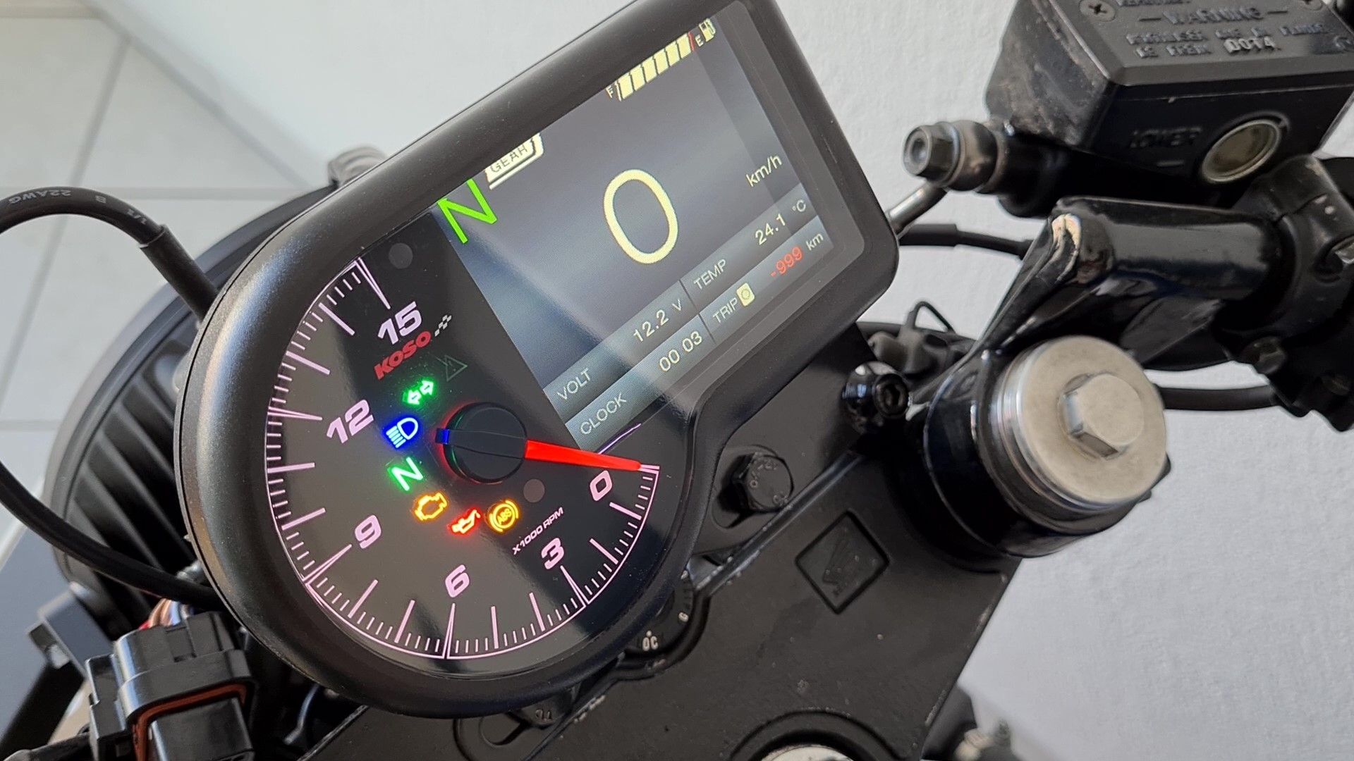 KOSO Digitales Multifunktions-Cockpit, RX-3 TFT Technologie LCD Display