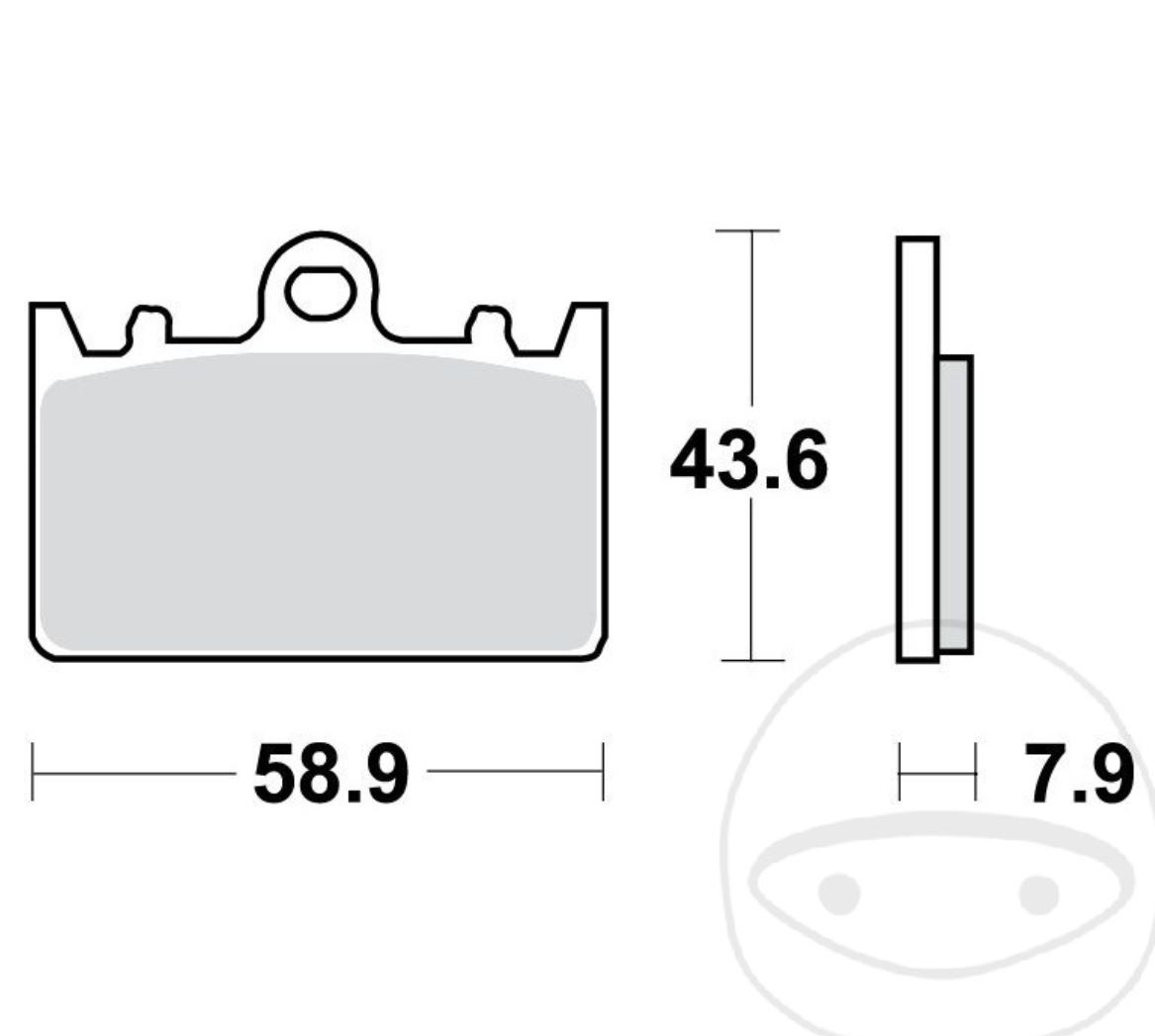 TRW Bremsbelagsatz vorne komplett für Kawasaki ZXR400 L ZX400L 1991 - 1999