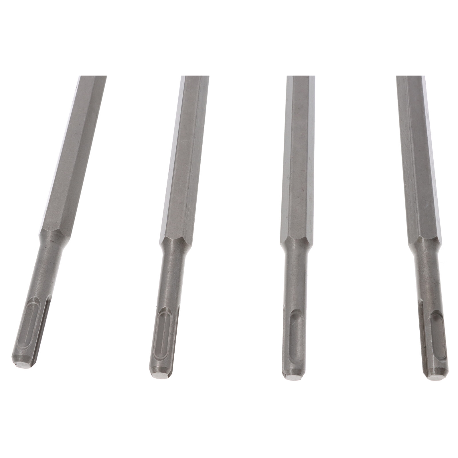 4-teiliges SDS-Plus Meißelset 250 mm Spitzmeißel Breitmeißel Hohlmeißel Flachmeißel
