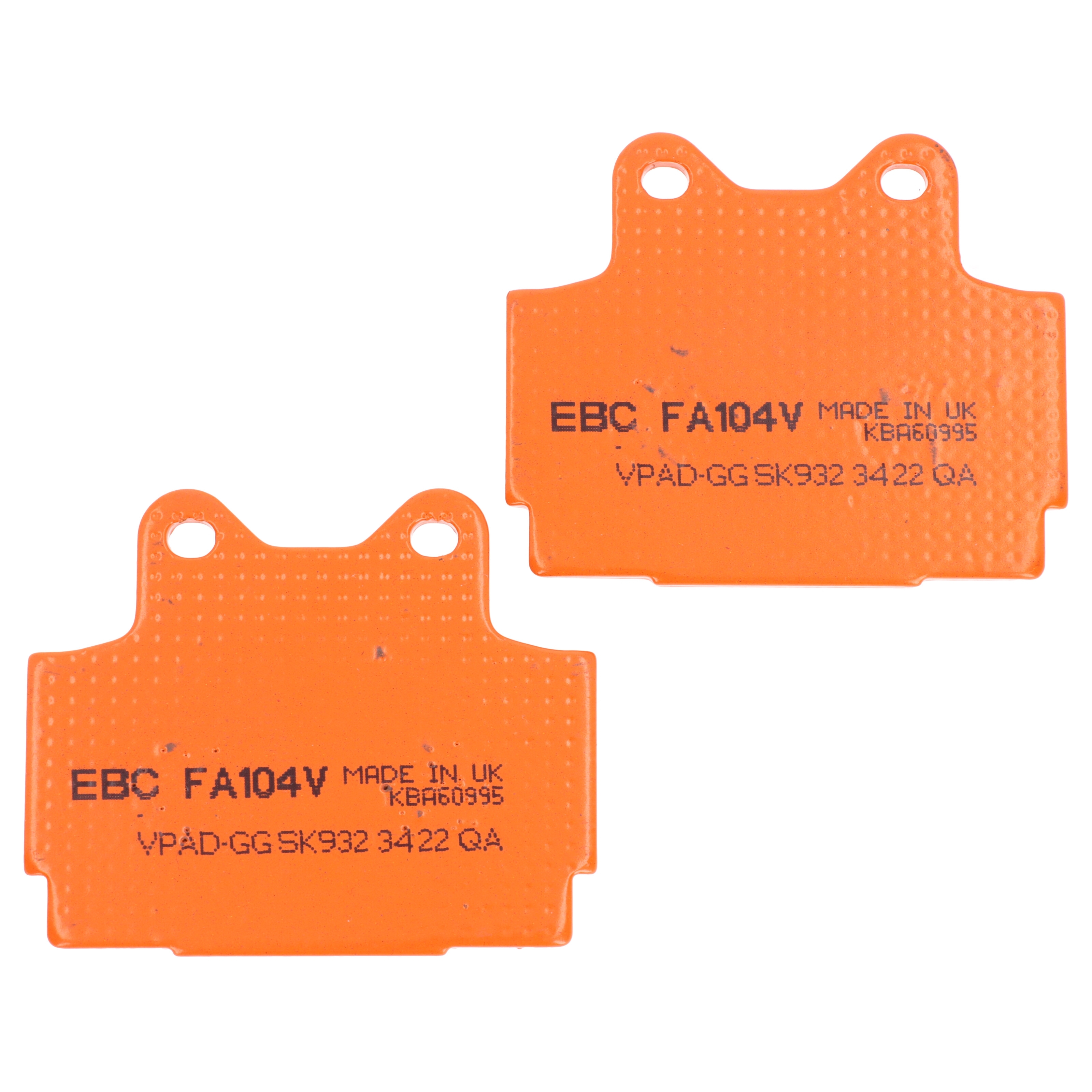 EBC Bremsbeläge FA104V für Yamaha TDR RD FZS FZR SRX XJ XJR 250 350 4000 500 600
