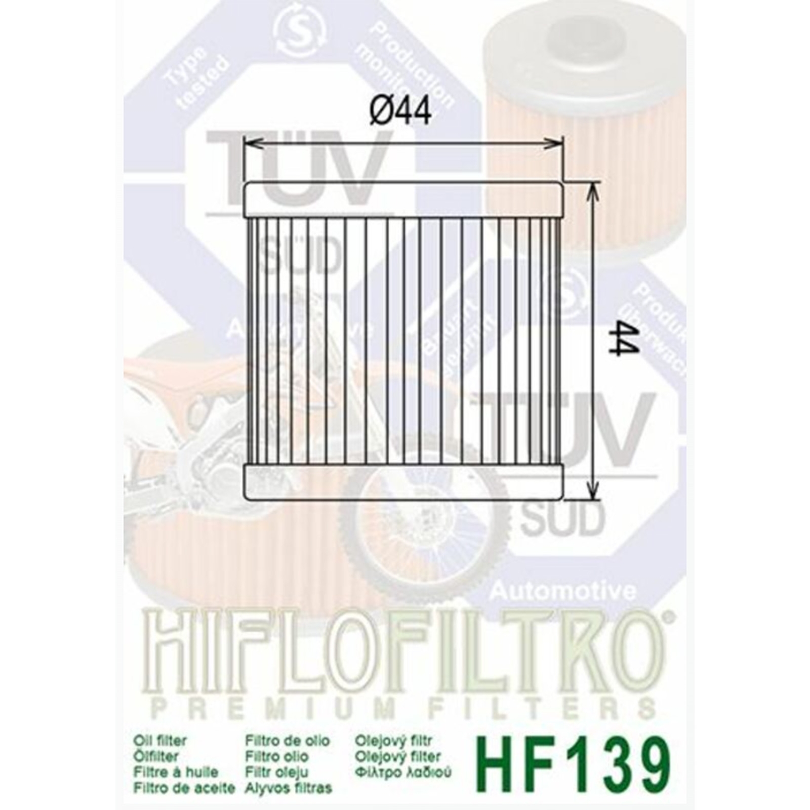 3x Hiflo HF139 Ölfilter für Suzuki DRZ 400 2001-2008 LTR 450 Kawasaki KFX 400 Arctic Cat DVX 400