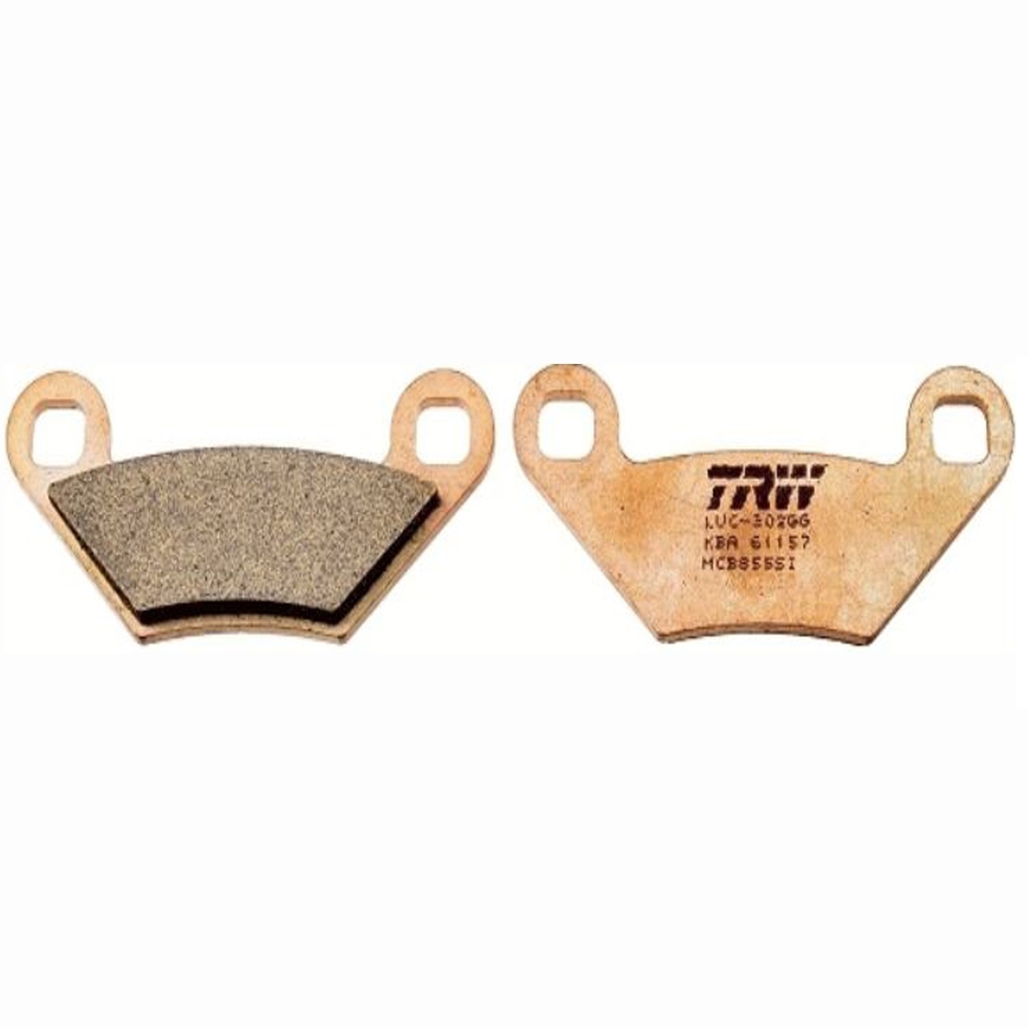 TRW MCB855SI Sintermetall Bremsbeläge hinten für Polaris Sportsman 400 500 550 570 800 850 1000