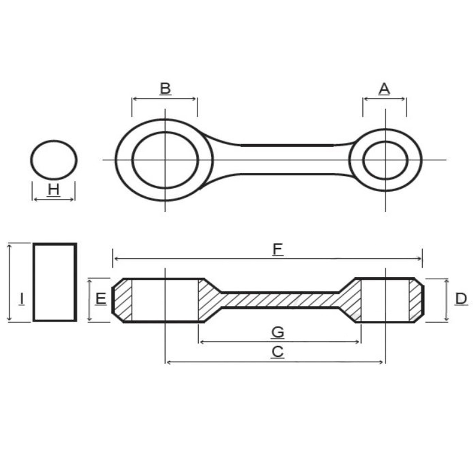 Kurbelwellen Pleuelsatz für MZ TS 250 TS250 Pleuellager Deluxe Version