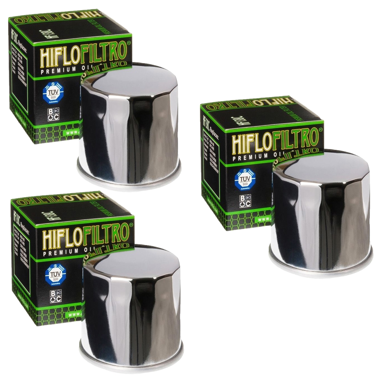 3x Hiflo HF138C Ölfilter für Suzuki GSF 600 1200 1250 AN DL Aprilia Cagiva Kawasaki Kymco Sachs