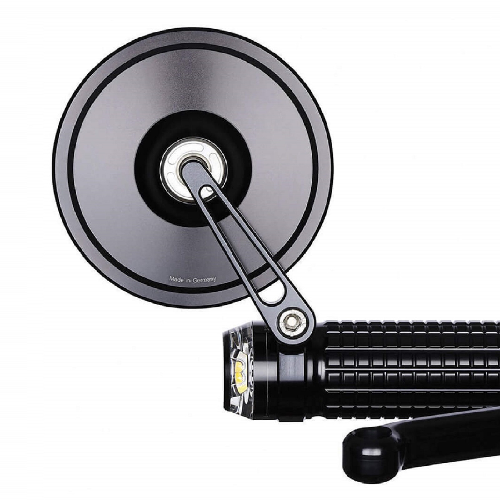 Lenkerendenspiegel Universal Alu schwarz motogadget mo view glasloser Spiegel