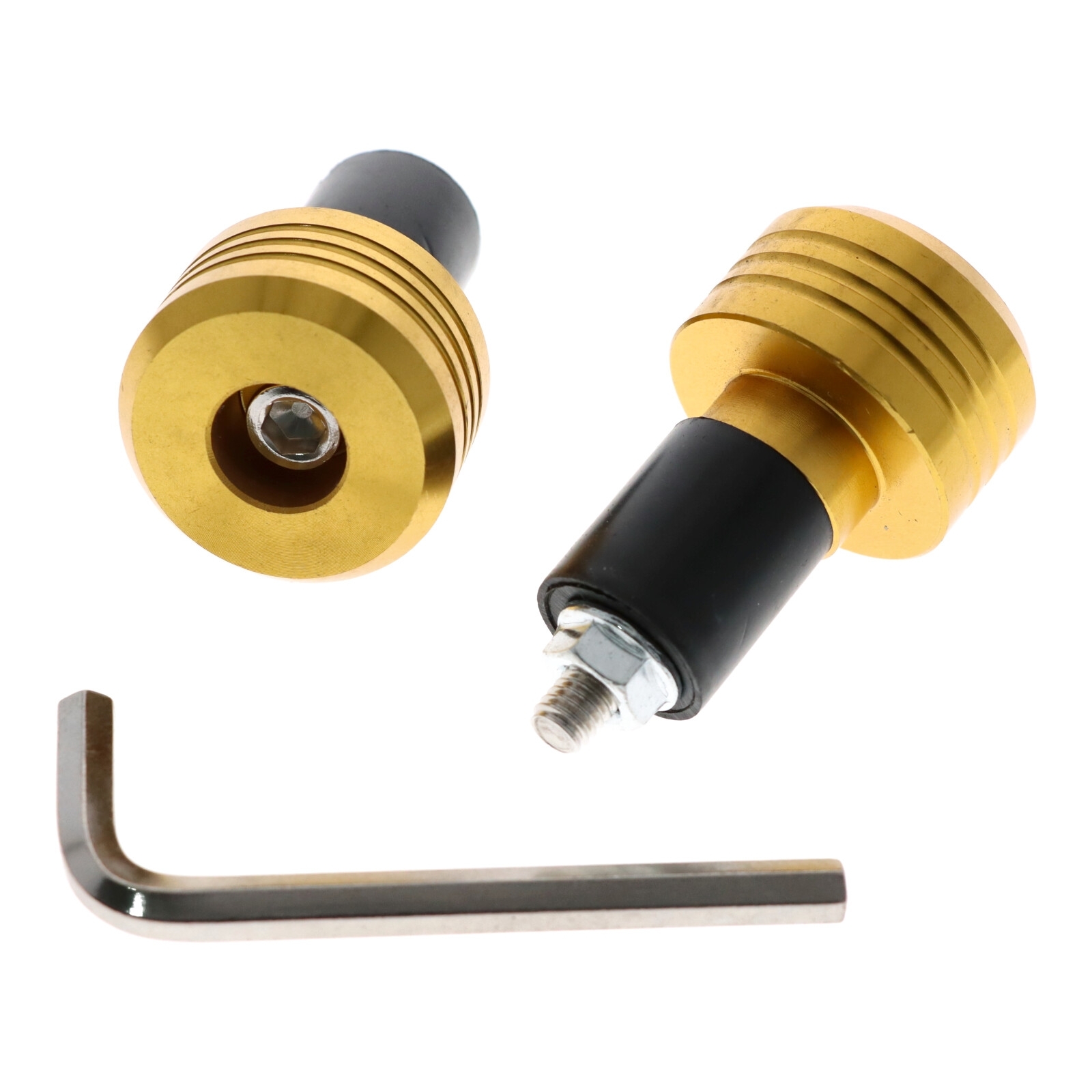 Motorrad Lenkerenden Lenkergewichte 103g gold für Lenker ab 18mm Durchmesser