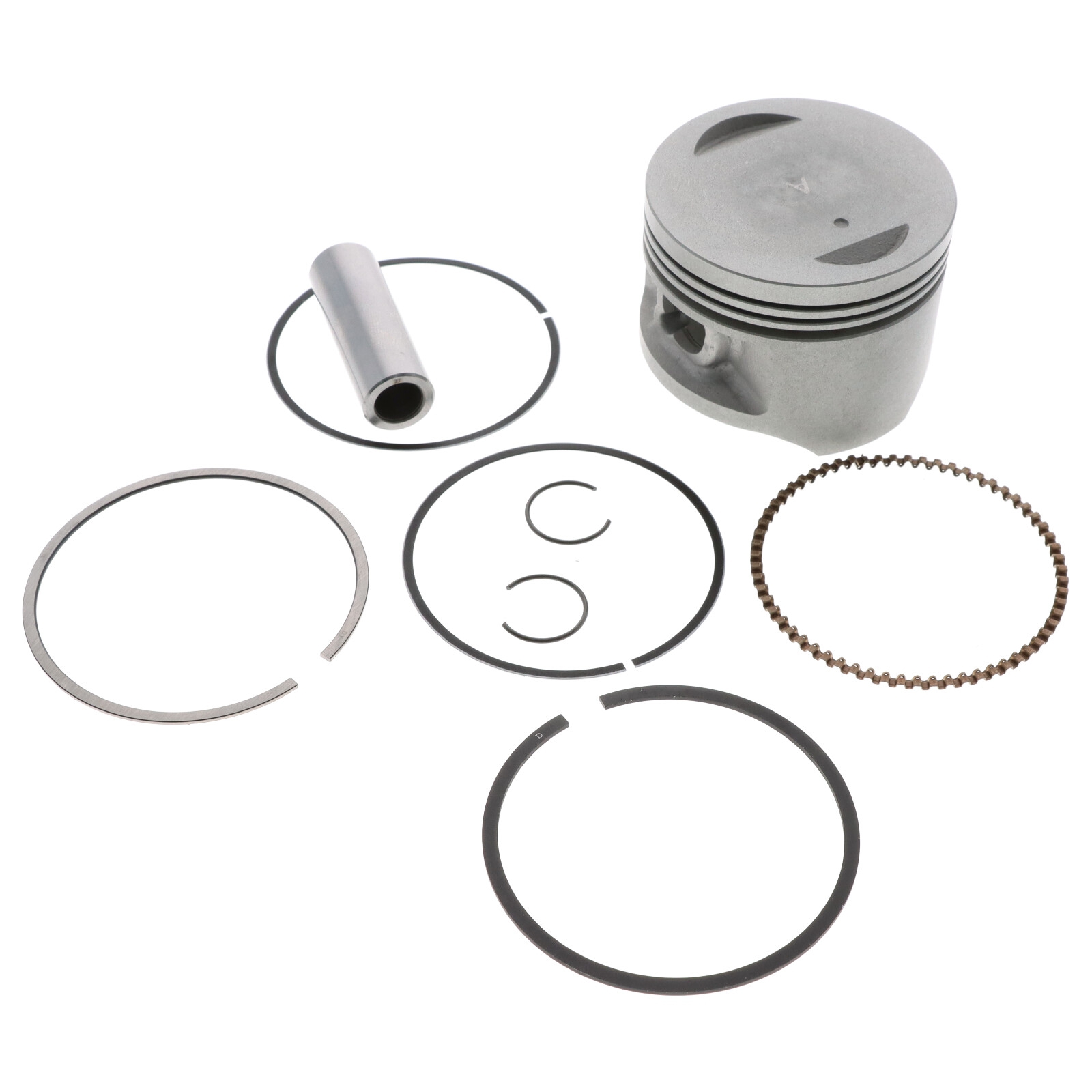 Kolben für Suzuki GN125 GS125 GZ125 TU125 DR Marauder Ø57mm Flachkolben Kolbenringe