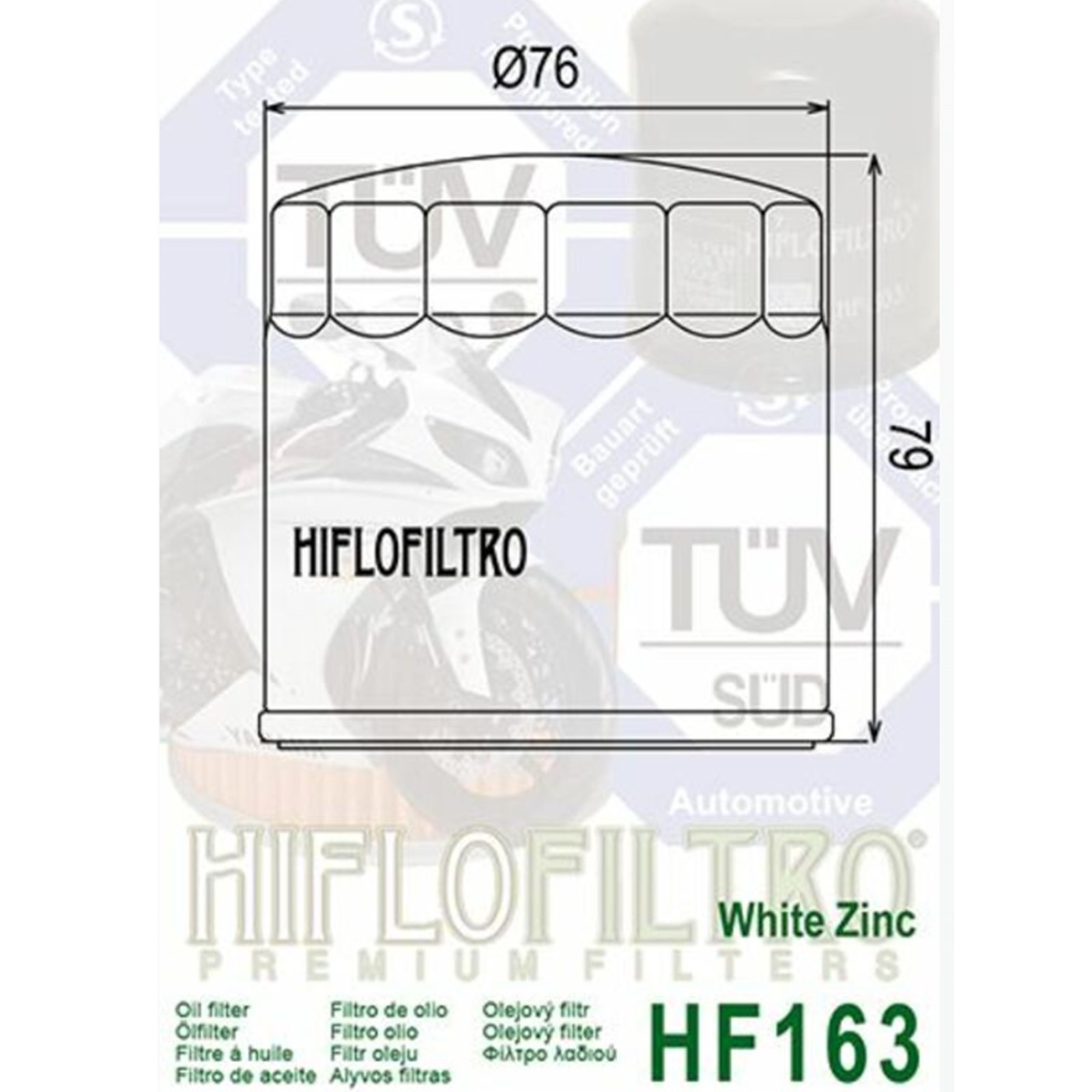 3x Hiflo HF163 Ölfilter für BMW K75 K100 K1100 K1200 K1 R850 R1100 R1150 R1200