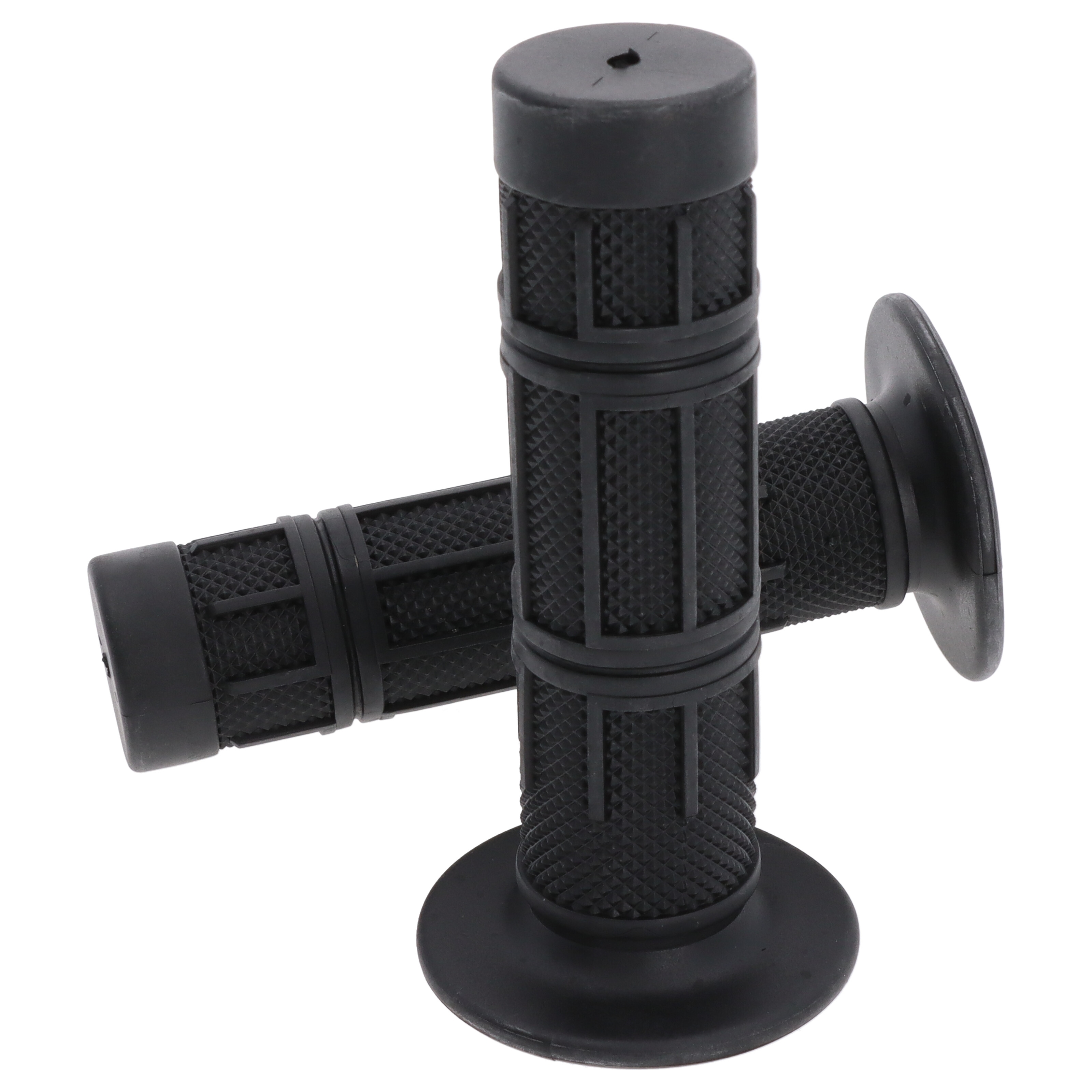 Motorrad Griffgummi-Paar 22/25mm schwarz 7/8 Zoll Lenker 124 mm Motorrad Roller Griffe