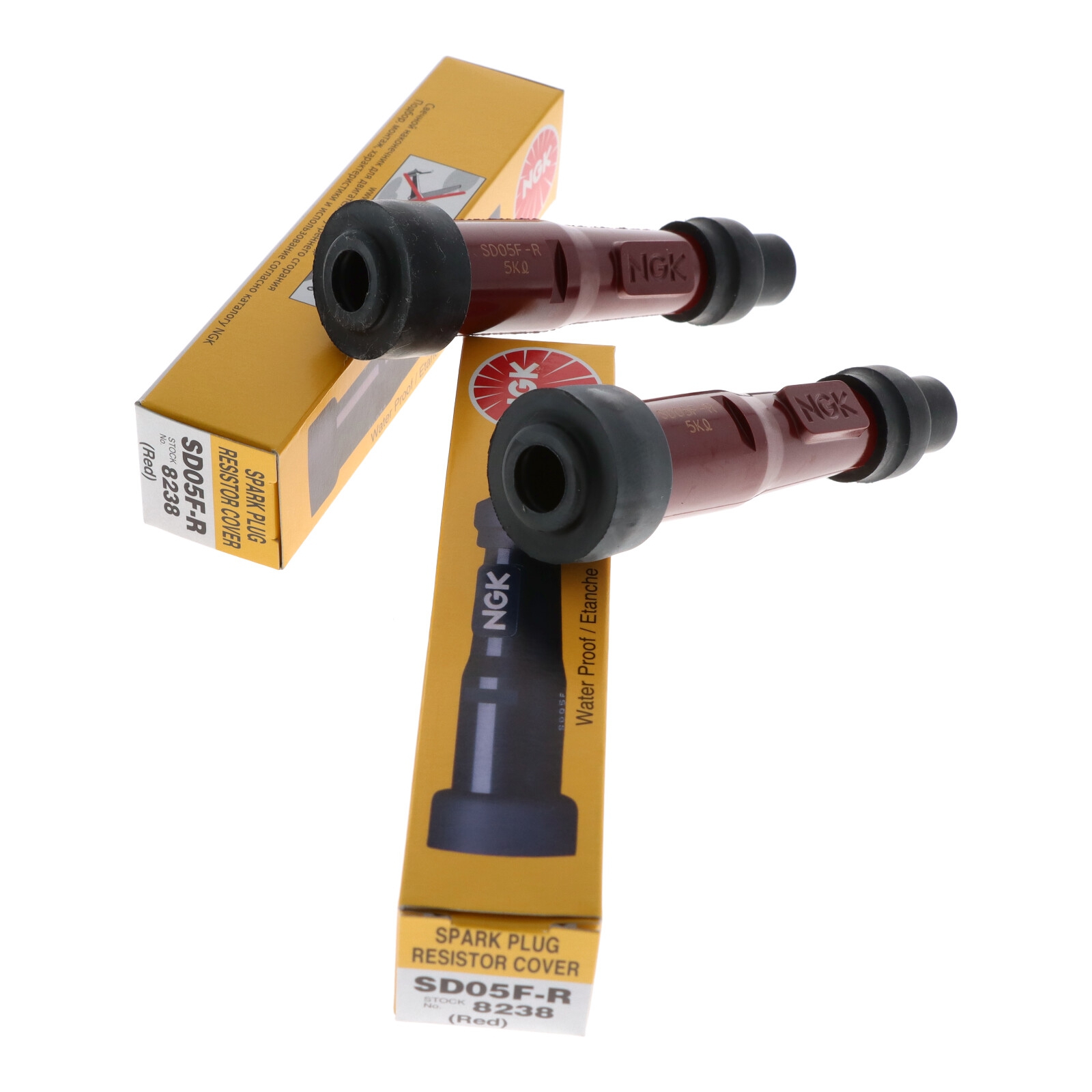 2x NGK SD05F-R 8238 Zündkerzenstecker für Honda Transalp XL600 V XL650 V Suzuki GSX400