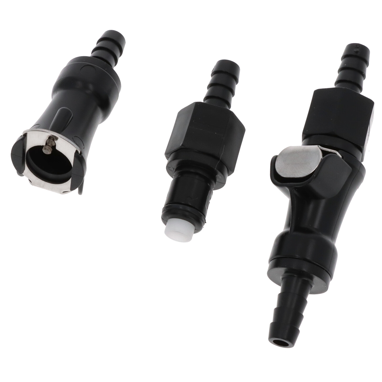 2x Benzinleitung Schnellspanner Kraftstoffleitung Kupplung 6mm Stecker Benzinschlauch Abschaltung