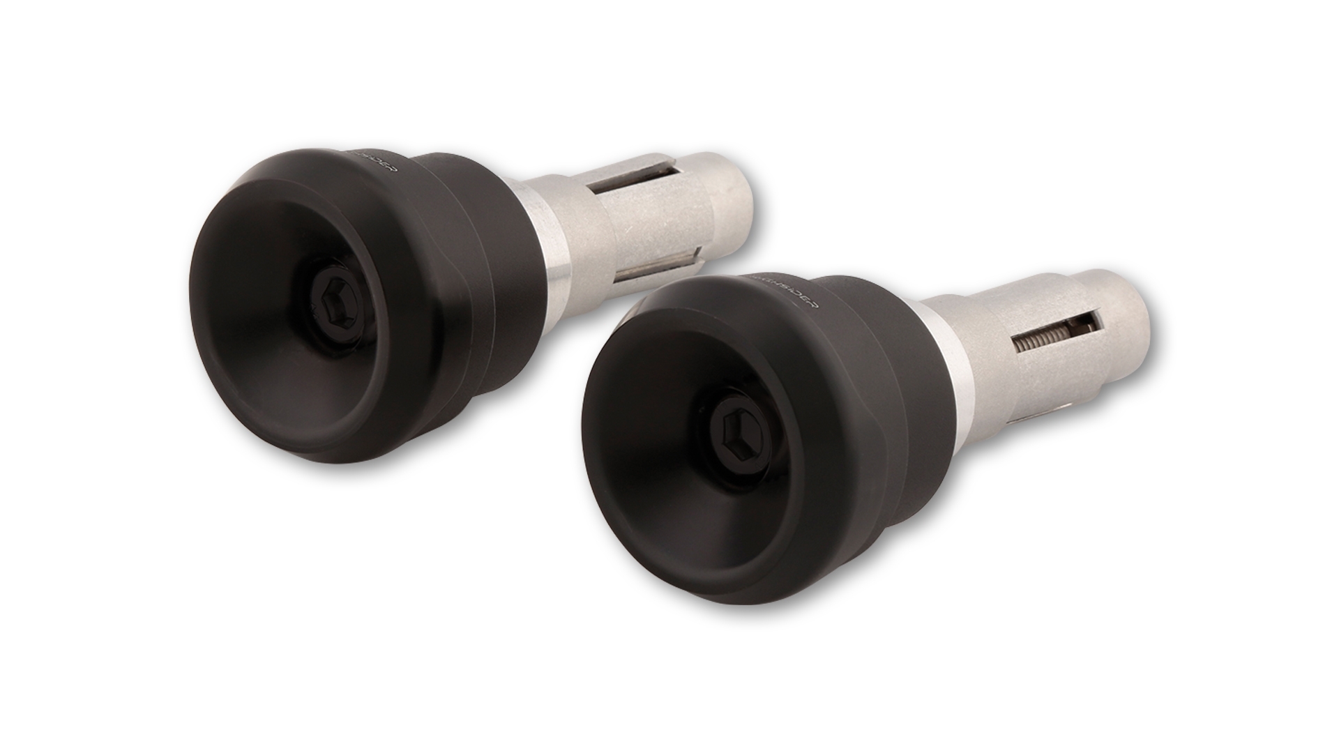 HIGHSIDER Aluminium Lenkergewichte AKRON-LS schwarz für Lenker ID 12-22 mm
