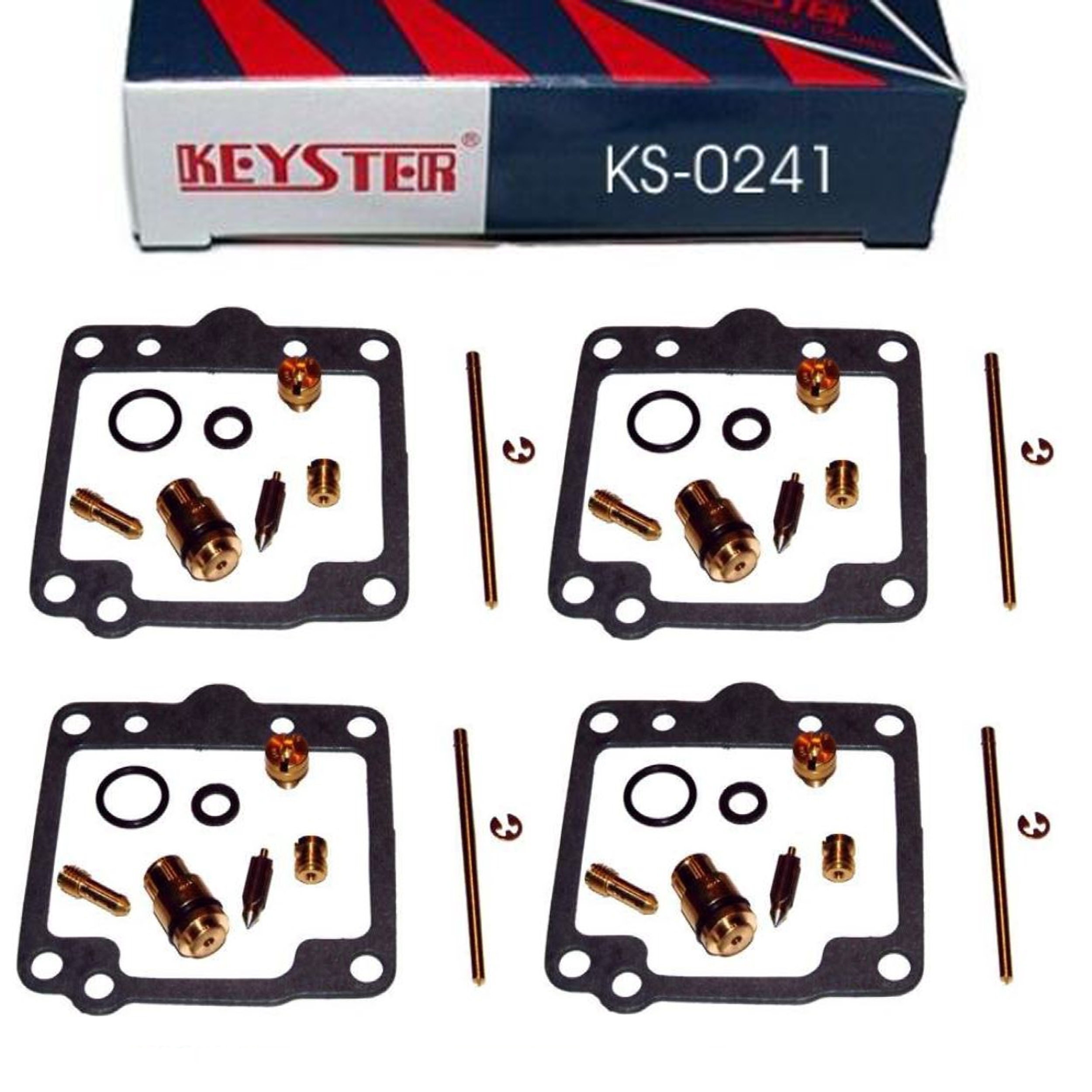 4x Keyster KS-0241 Vergaser Reparatursatz für Suzuki GS650 G Katana 1981 - 1982 GS650G