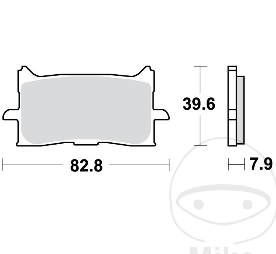 TRW MCB888SV Sintermetall Bremsbeläge vorne für Honda CRF1000 Africa Twin CBR CB 650 X-ADV 750