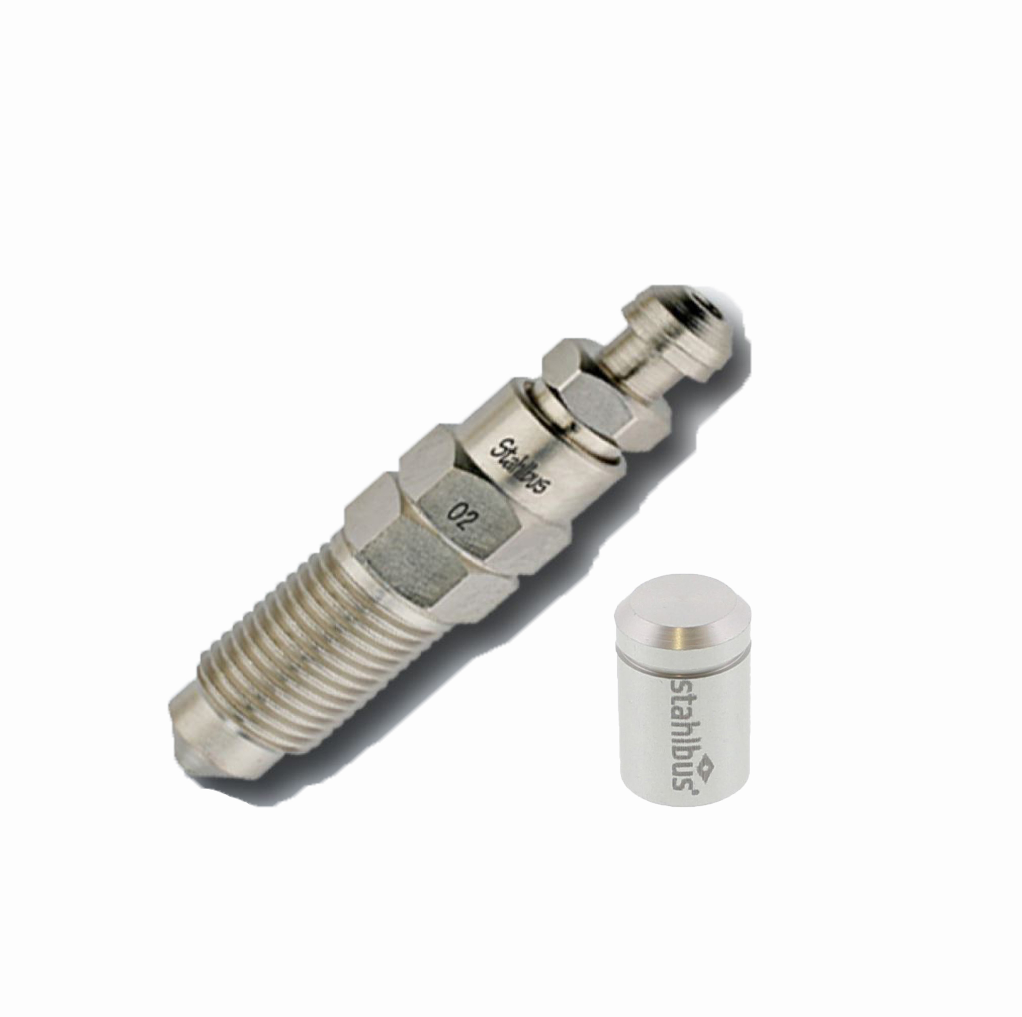 SB-110413 stahlbus Schnell-Entlüfterschraube Entlüftungsventil M10x1x20mm +Alukappe Natur