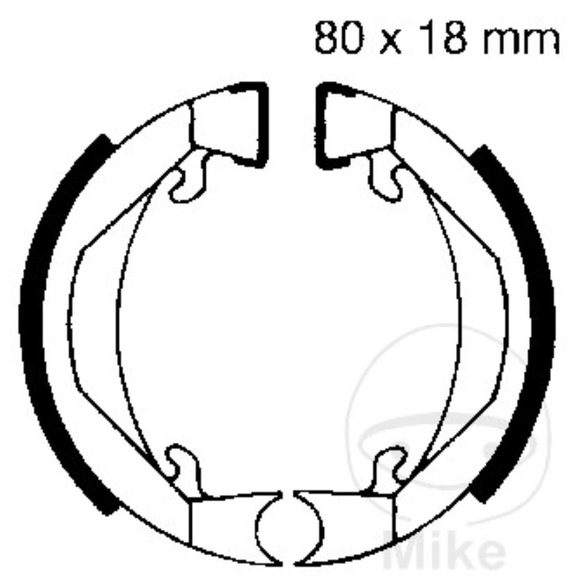 EBC Bremsbacken Sachs Swing Honda PA PX Kreidler MF2 MF22 MF4 MF20 MP1
