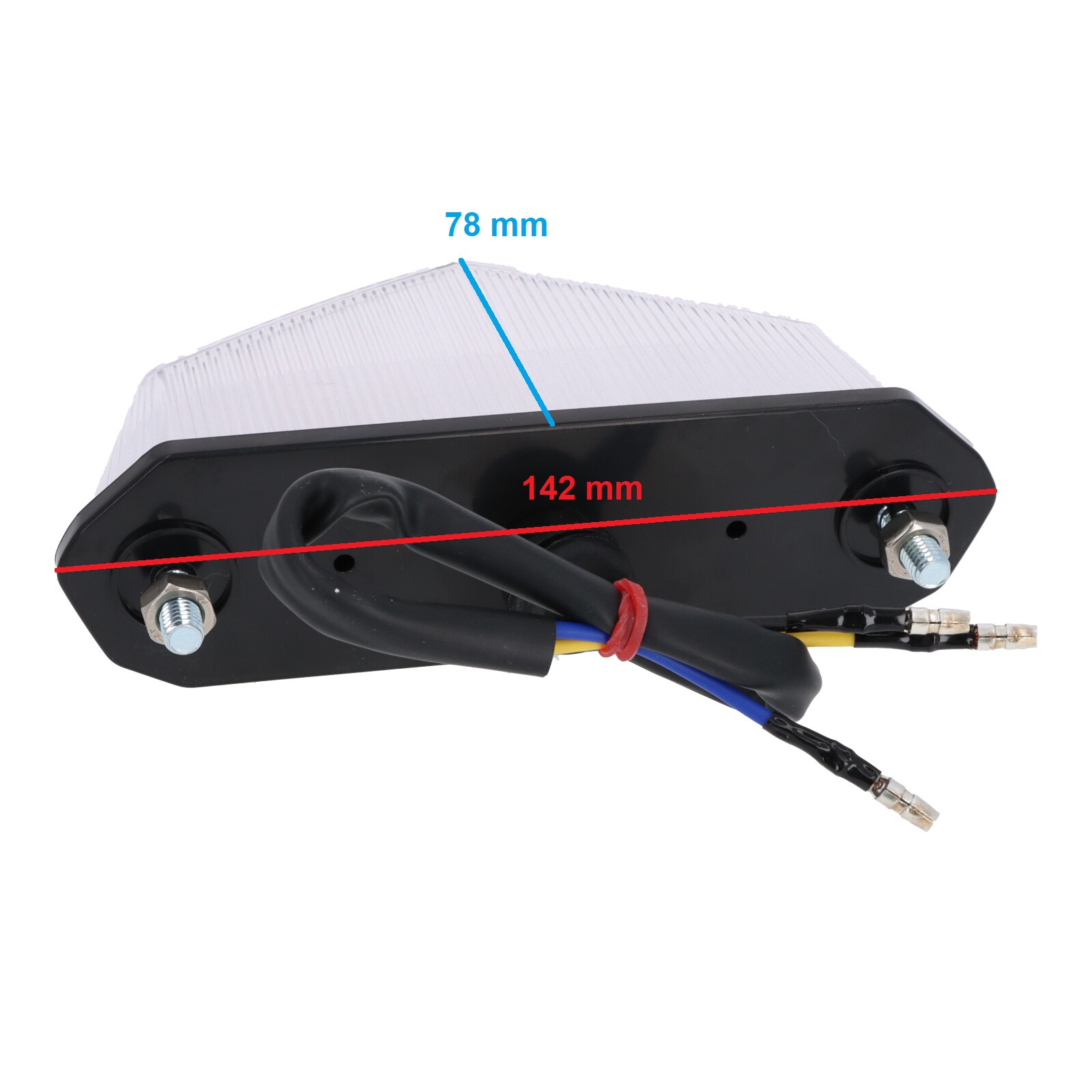 LED Rückleuchte Rücklicht Kunststoff 3 Kabel für Derbi Senda