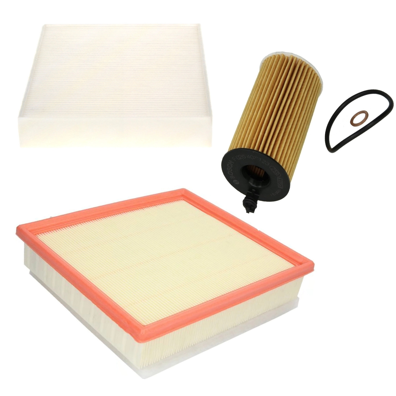 Bosch Inspektionskit für BMW 1-4 F20 F21 F22 F23 F30 F31 F32 F33 F34 F36 Ölfilter Luftfilter Pollenfilter