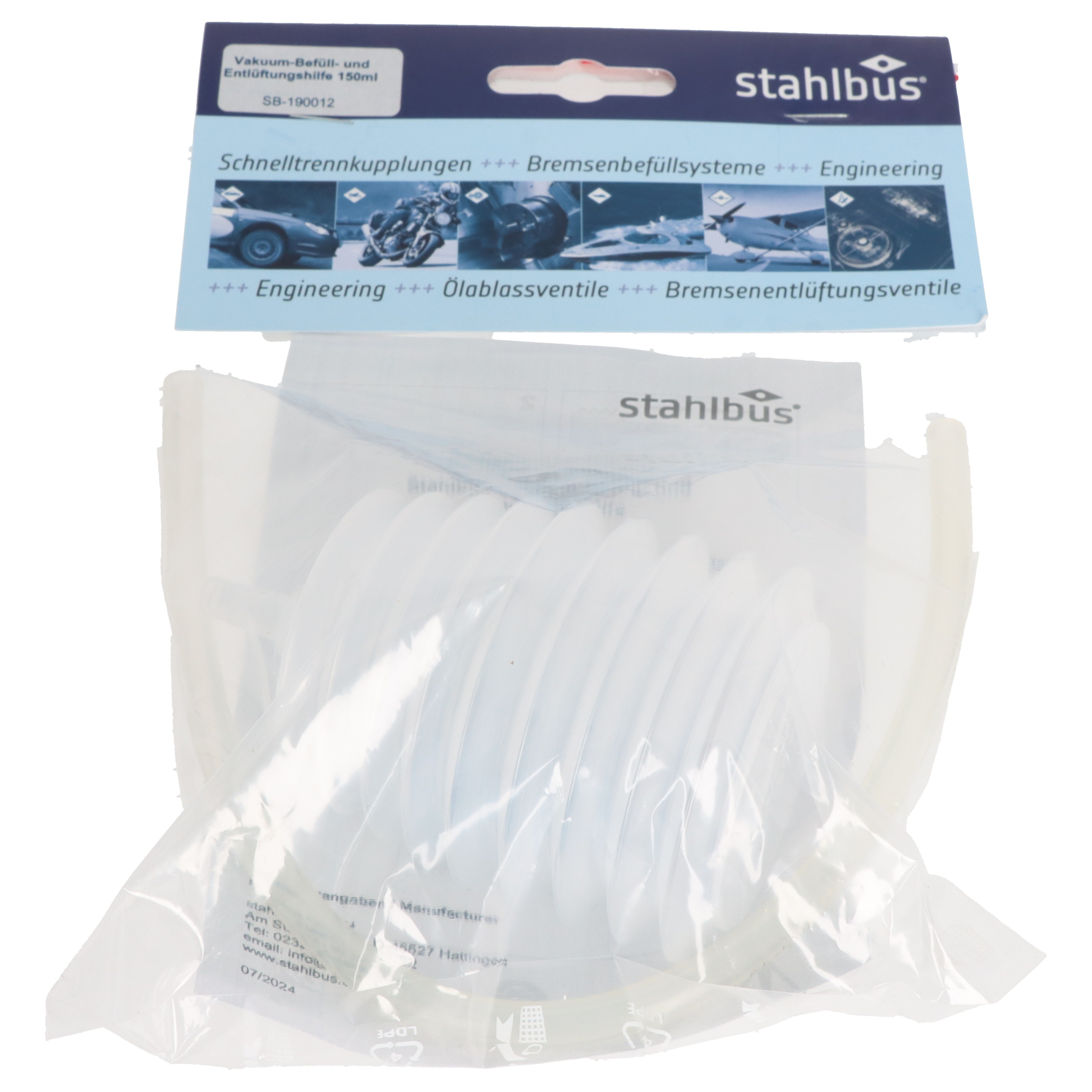 SB-190012 stahlbus Vakuum Befüll- und Entlüftungshilfe PKW 150 ml Vakuumbalg