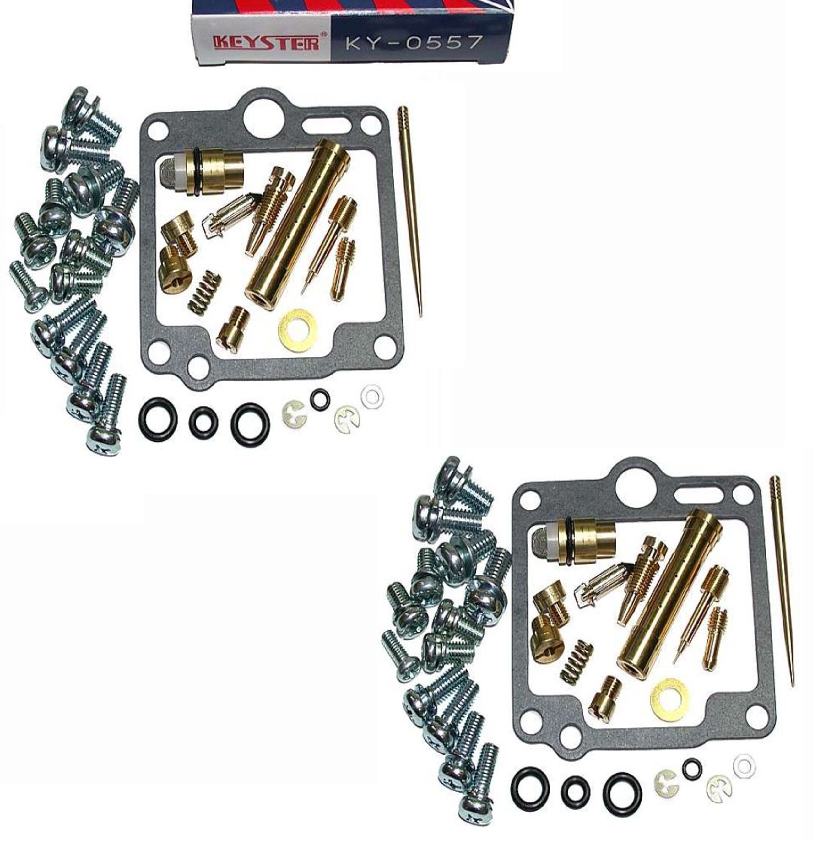 2x Keyster KY-0557 Vergaser Reparatursatz für Yamaha XS 400 DOHC 1982 - 1984 12E