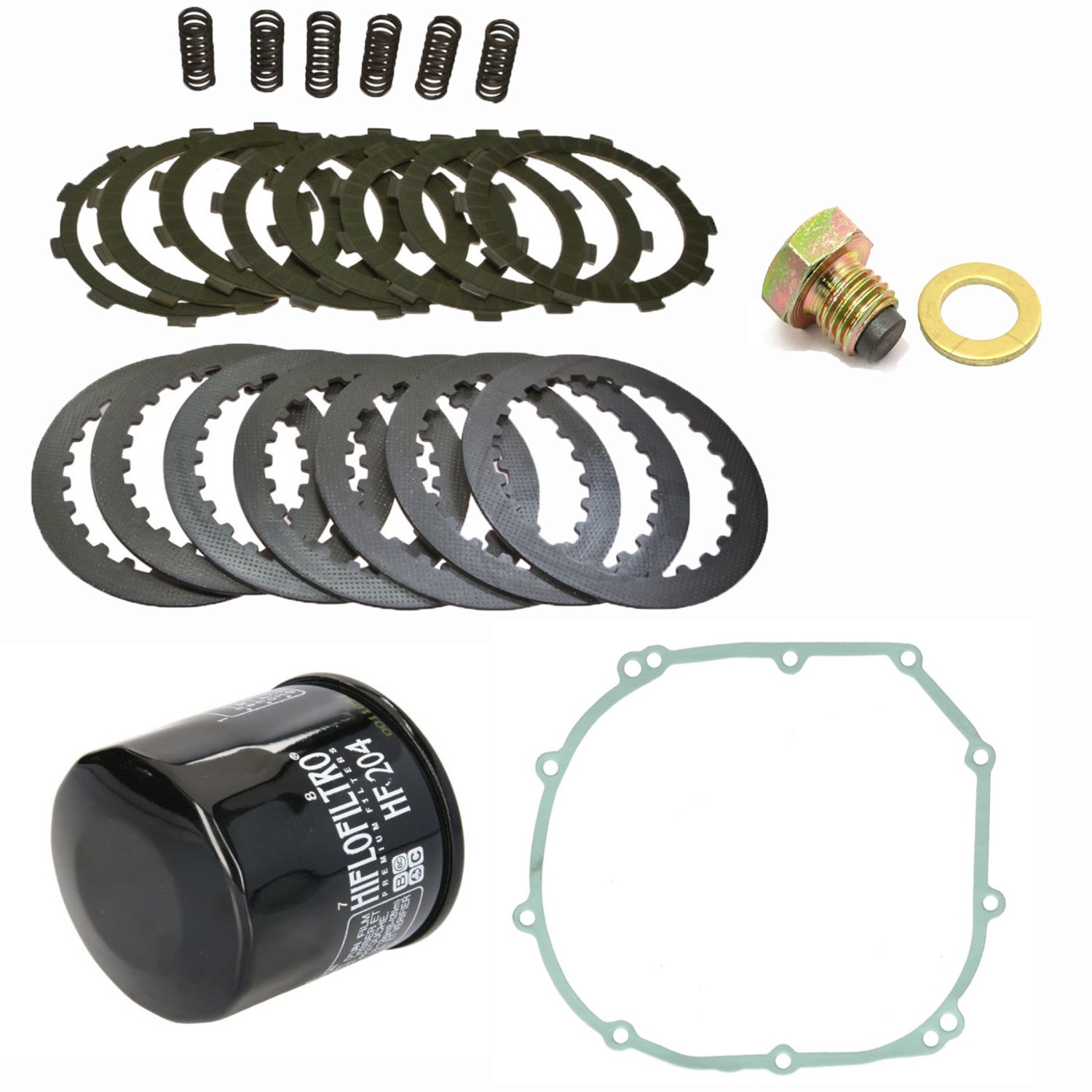 Kupplung für Honda CB 900 F Hornet SC48B 2002 - 2006 Satz Dichtung Ölfilter Ablasschraube