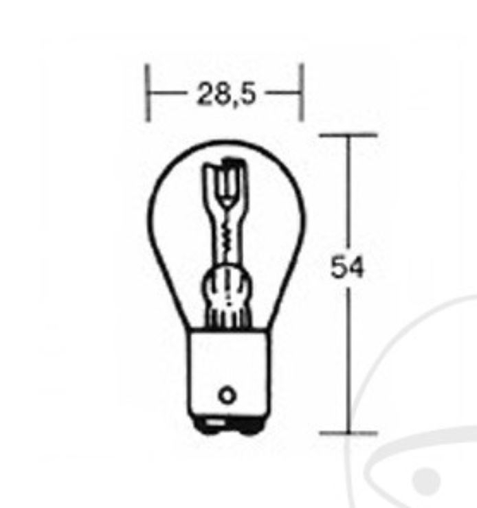 Lampe 6V18/18W 1827