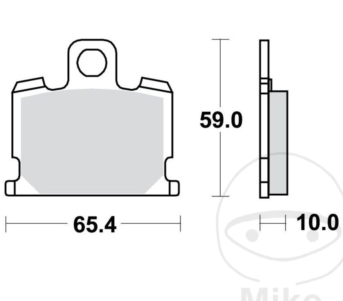 TRW MCB521 Bremsbeläge vorne für Yamaha RD50 RD80 RD250LC RD350LC XJ550 XJ750 XV1000