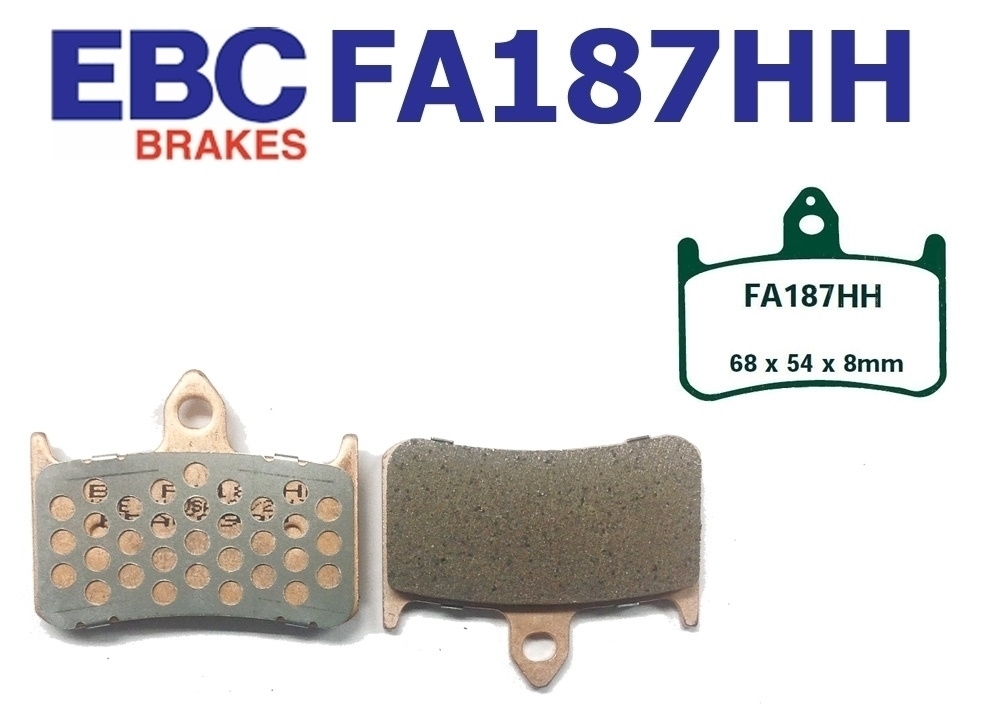 EBC FA187HH Sintermetall Bremsbeläge vorne für Honda VFR NT CBR Fireblade CB CB-X4 VTR NSR