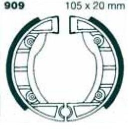 EBC Bremsbacken ohne Federn 909