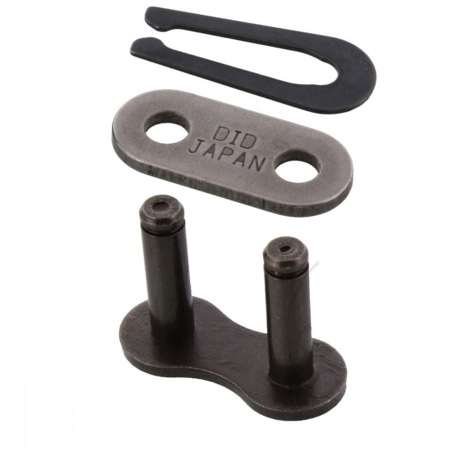 DID Motorrad Standardkette stahlfarben 530 Teilung 104 Glieder offen Clipschloss