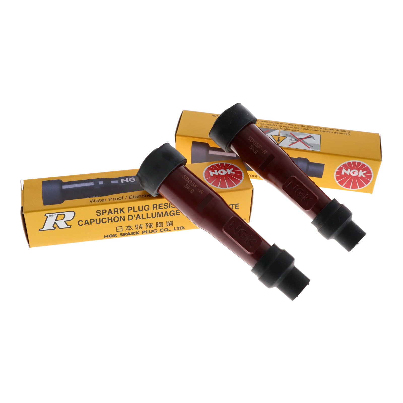 2x NGK SD05F-R 8238 Zündkerzenstecker für Honda Transalp XL600 V XL650 V Suzuki GSX400