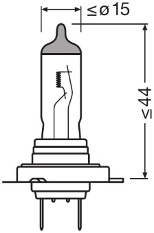 OSRAM 64210CLC H7 Halogenlampe 12V 55W für Scheinwerfer Classic