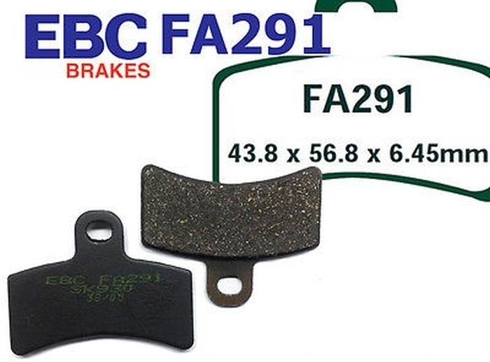 EBC Bremsbeläge Bremsklötze Brakepads FA291 für Fantic Trial 50 06