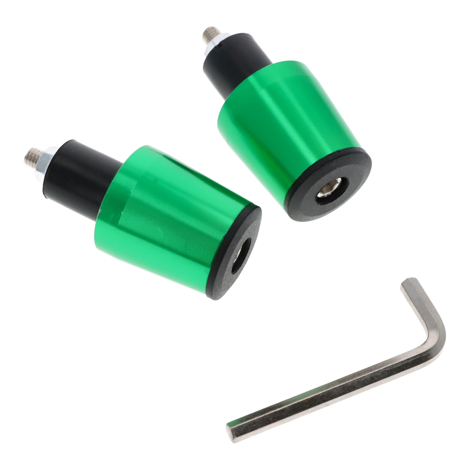Motorrad Lenkerenden / Lenkergewichte 160g grün Vibrationsdämpfer