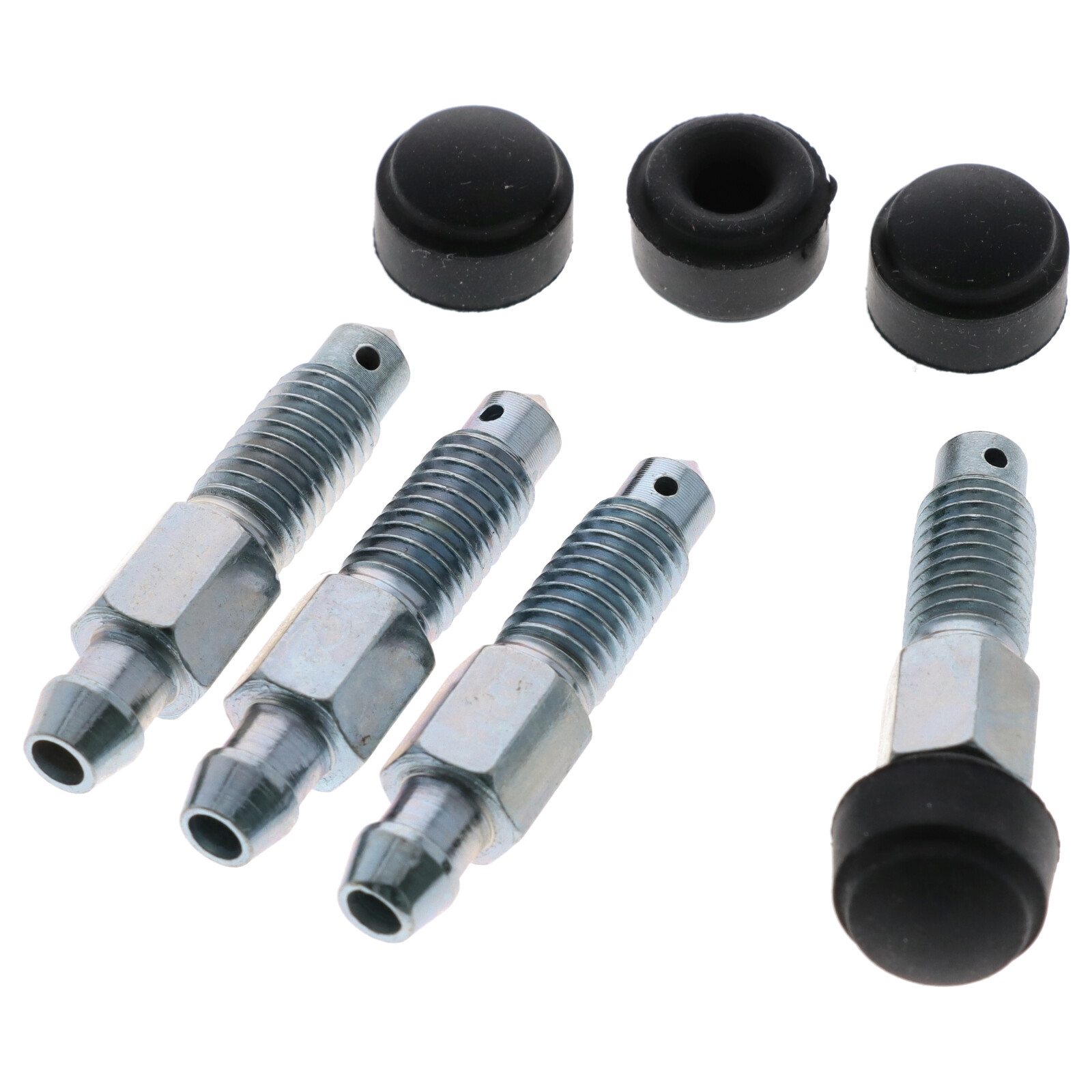 4x Quick Brake Bremsen Entlüfterschraube Entlüftungsventil M8x1.25x41.5 mm mit Kappen