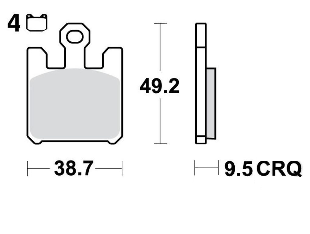 TRW MCB742CRQ Bremsbeläge vorne für Suzuki GSXR1000 Kawasaki ZX6R ZX6RR ZX10R ZX12R