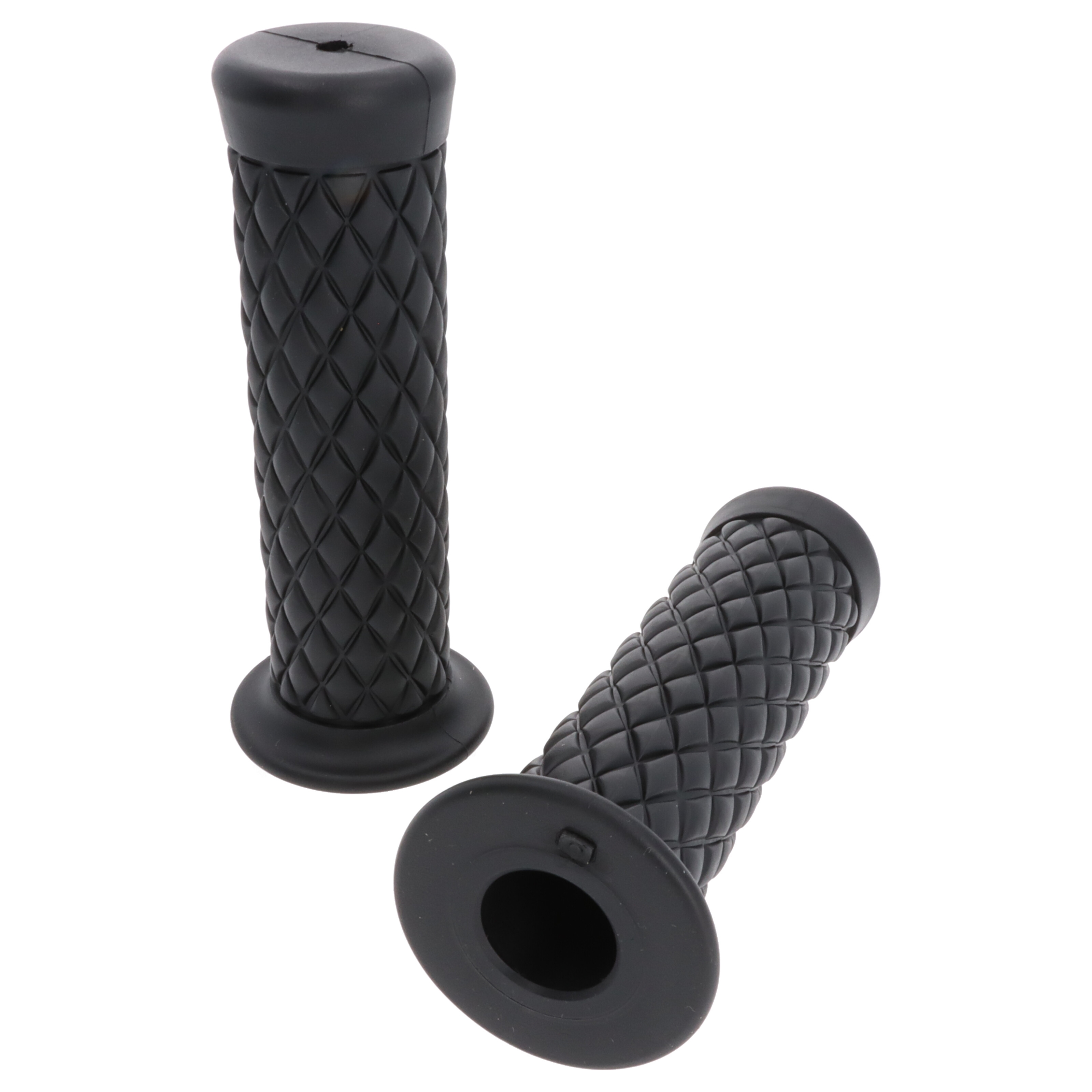 Motorrad Griffgummi-Paar schwarz 22/25mm für 7/8"-22 mm Lenker, Länge:124 mm
