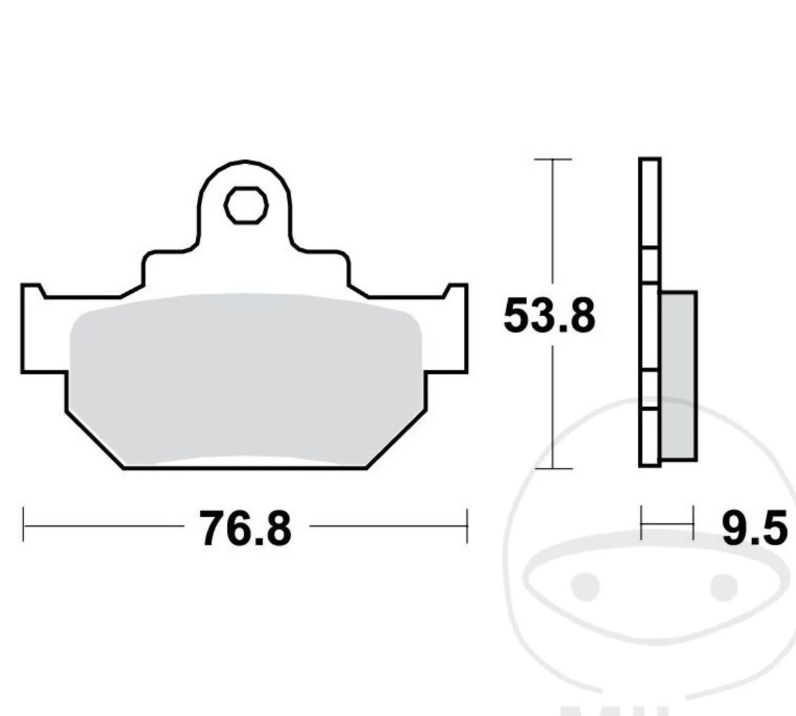 TRW MCB551 Bremsbeläge vorne für Suzuki DR600 R SN41A RU SN41A S SN41AD SU SN41AD
